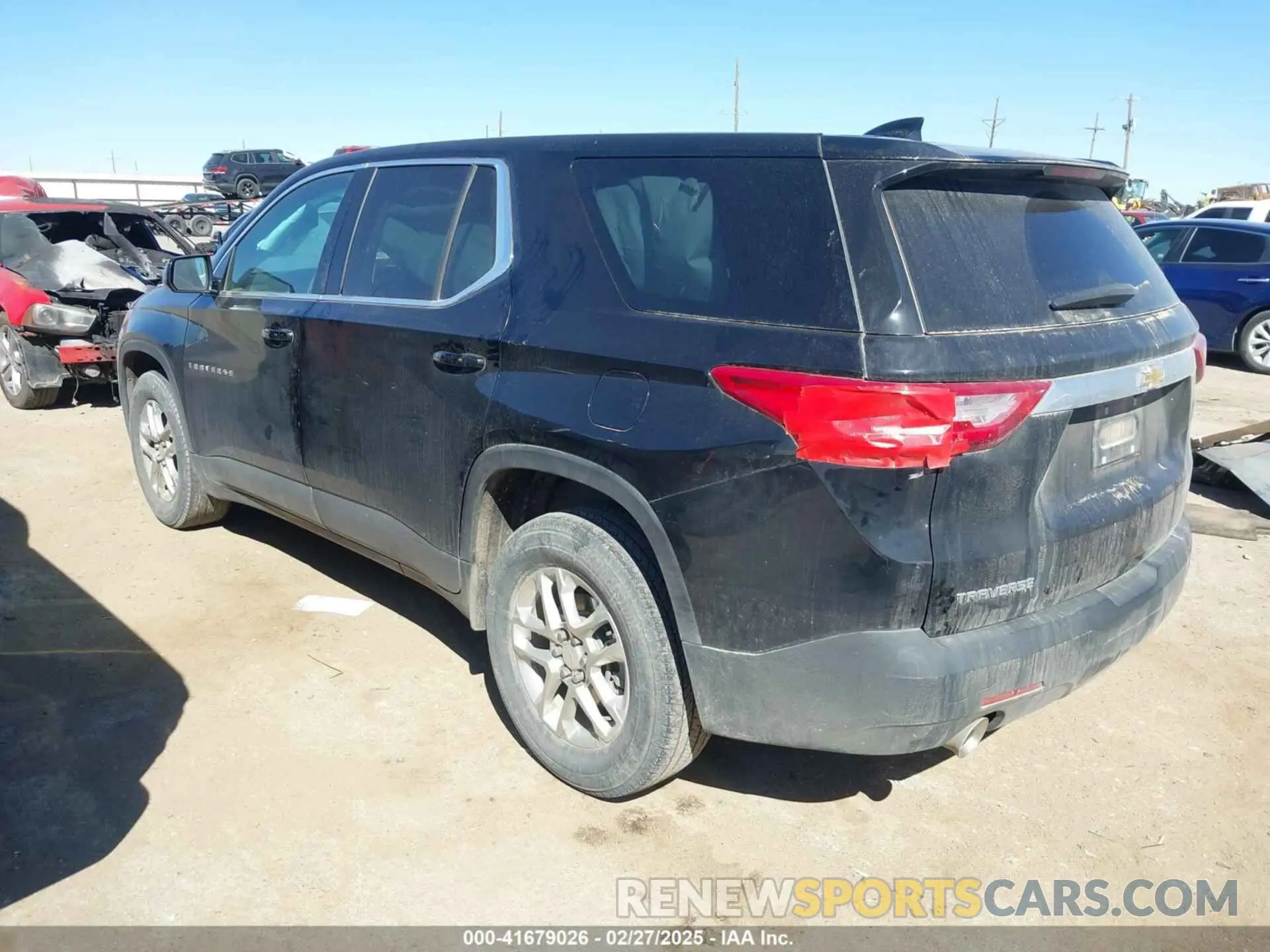3 Photograph of a damaged car 1GNERFKW8MJ101892 CHEVROLET TRAVERSE 2021