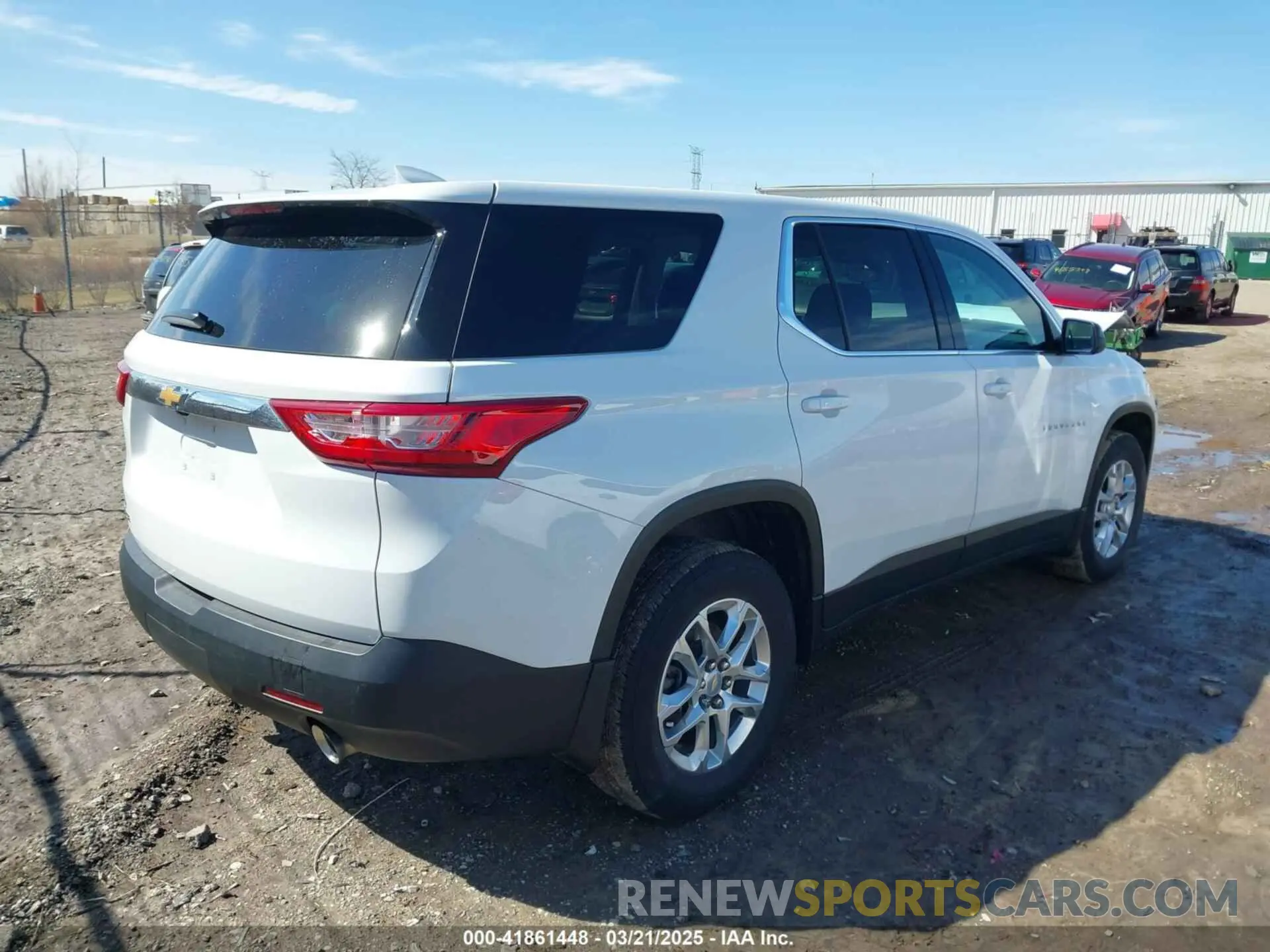 4 Photograph of a damaged car 1GNERFKW8MJ219960 CHEVROLET TRAVERSE 2021