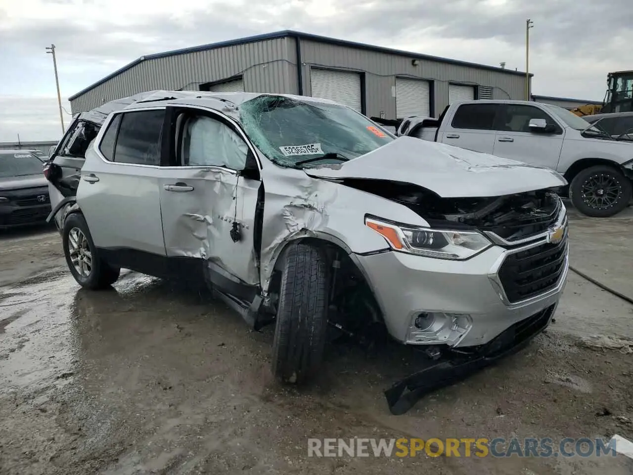 4 Photograph of a damaged car 1GNERFKW8MJ250965 CHEVROLET TRAVERSE 2021