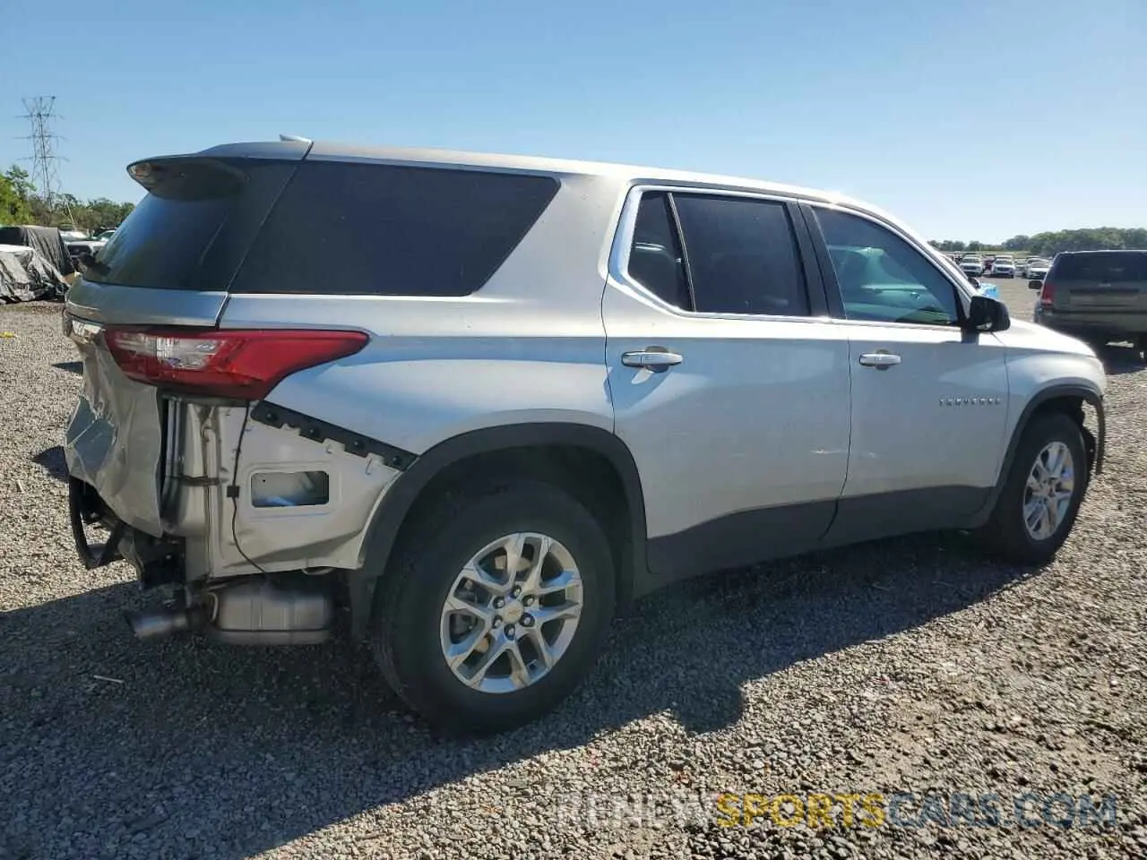 3 Photograph of a damaged car 1GNERFKW9MJ136232 CHEVROLET TRAVERSE 2021