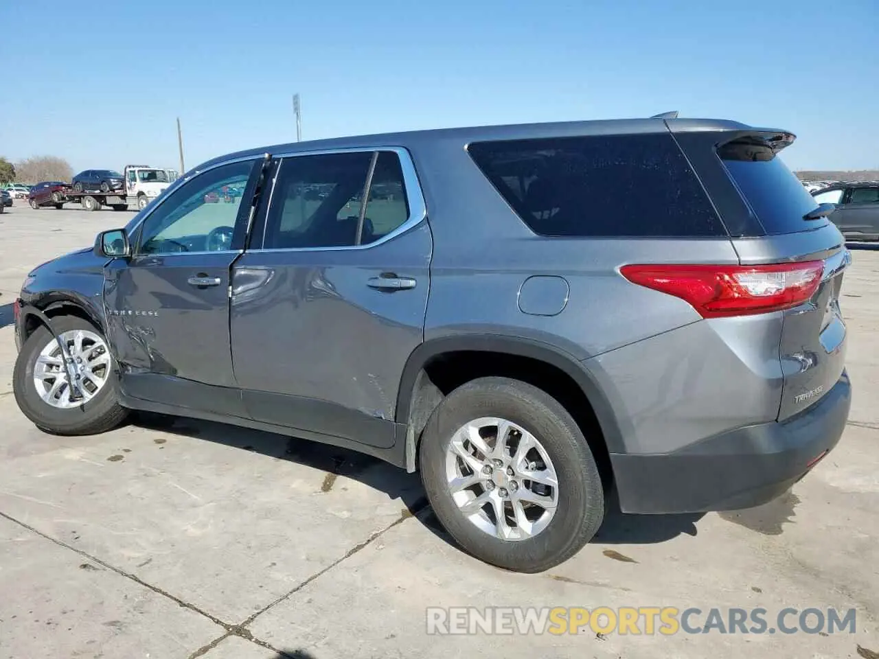 2 Photograph of a damaged car 1GNERFKW9MJ150468 CHEVROLET TRAVERSE 2021
