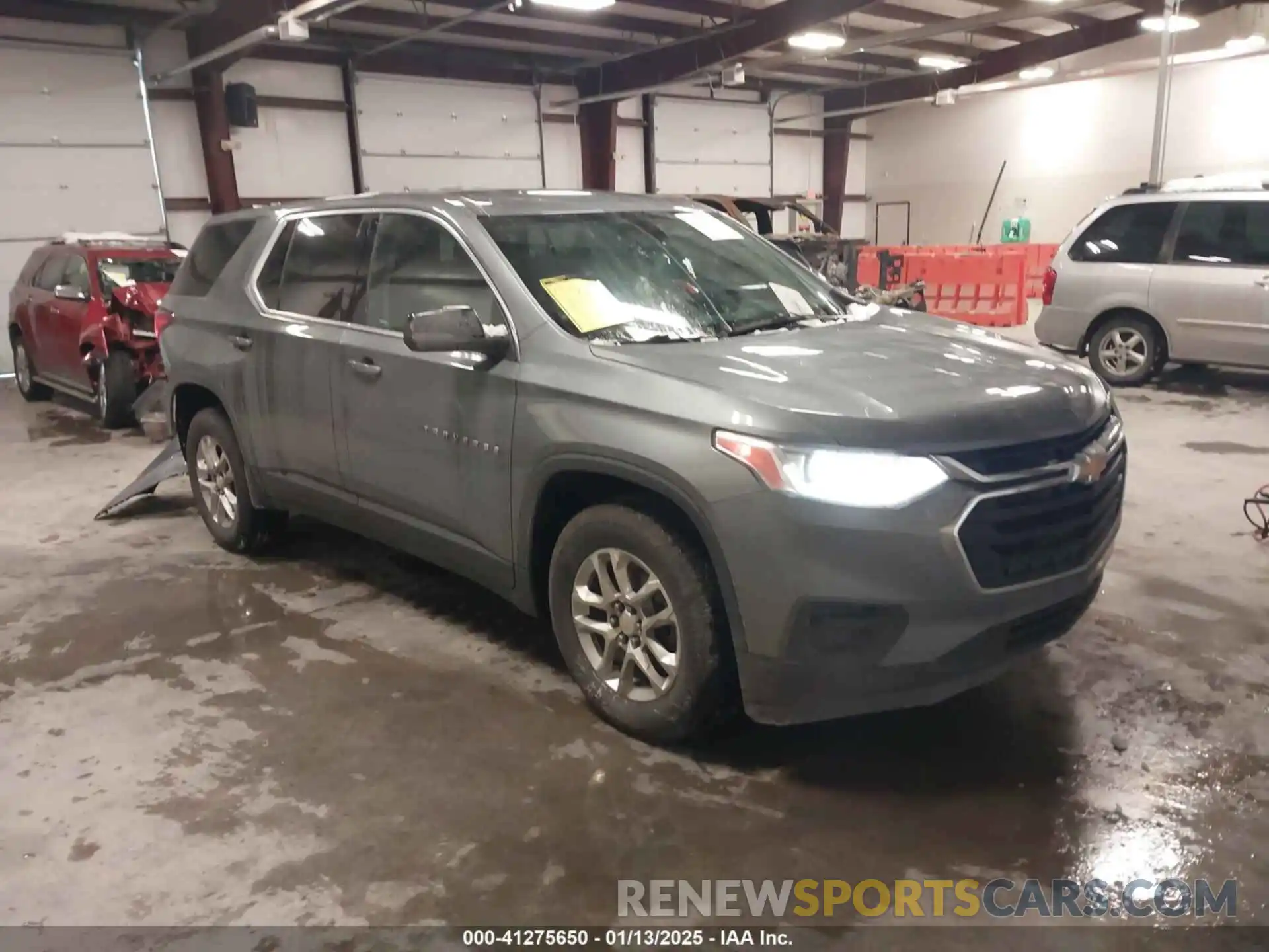 1 Photograph of a damaged car 1GNERFKW9MJ150678 CHEVROLET TRAVERSE 2021