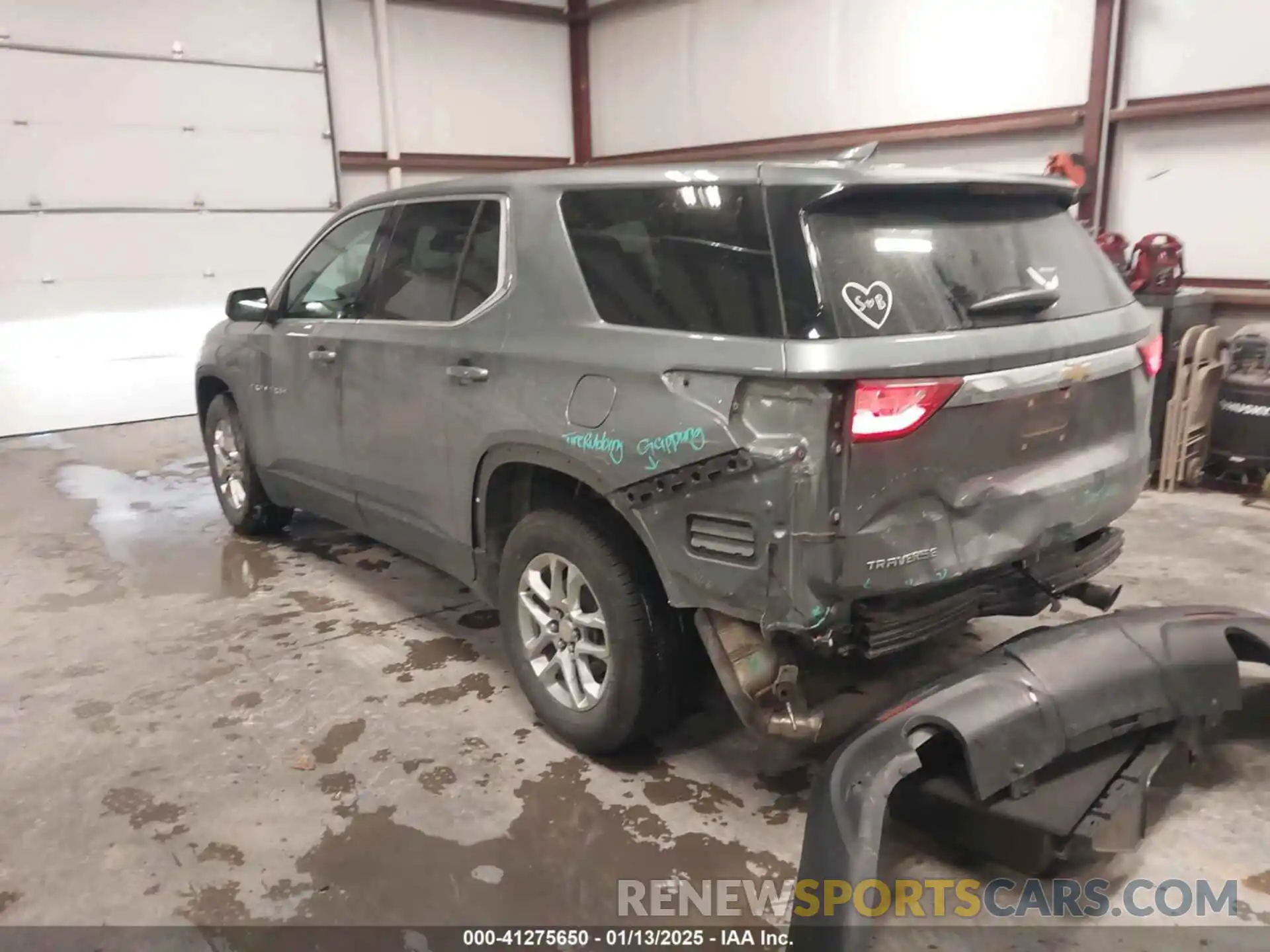 3 Photograph of a damaged car 1GNERFKW9MJ150678 CHEVROLET TRAVERSE 2021