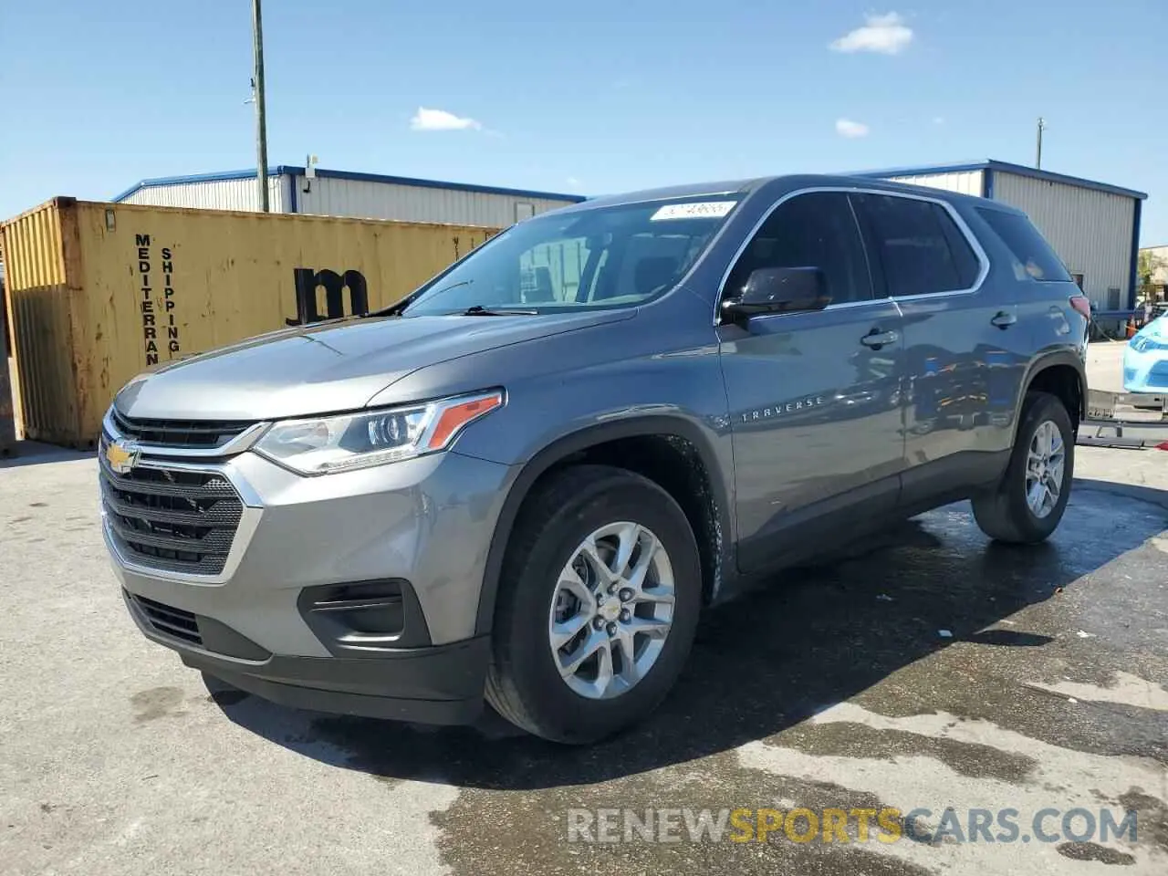 1 Photograph of a damaged car 1GNERFKWXMJ111923 CHEVROLET TRAVERSE 2021