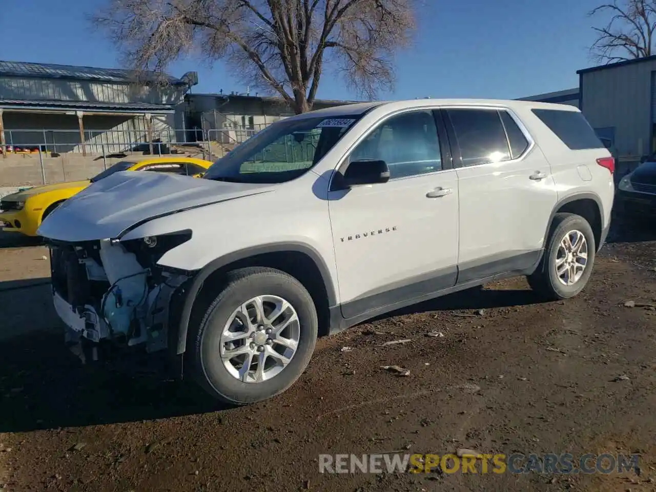 1 Photograph of a damaged car 1GNERFKWXMJ148566 CHEVROLET TRAVERSE 2021