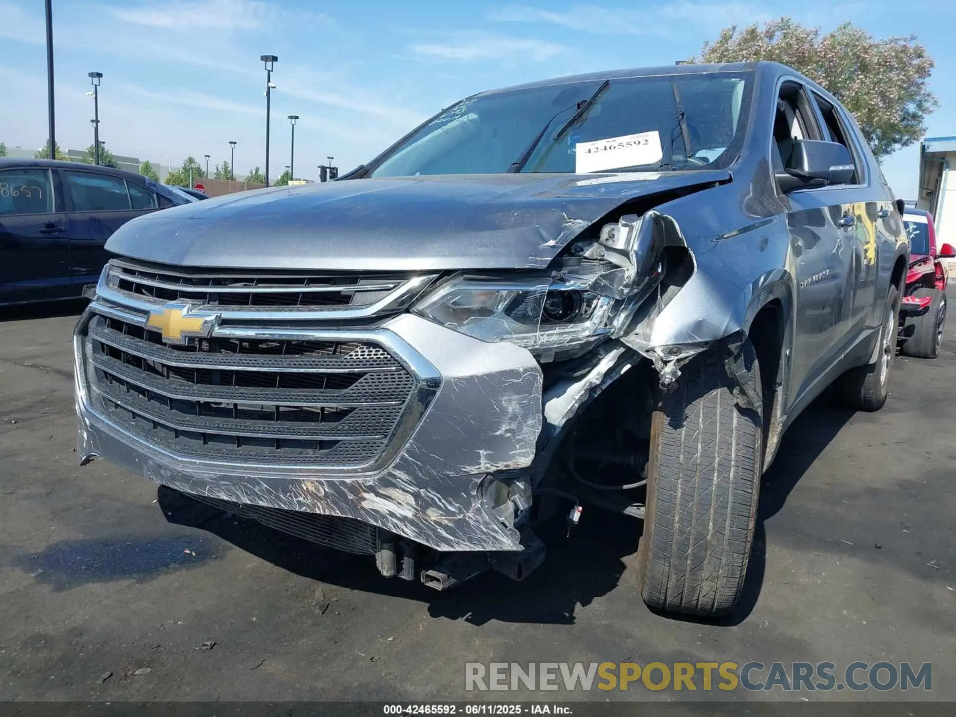 6 Photograph of a damaged car 1GNERGKW0MJ218839 CHEVROLET TRAVERSE 2021