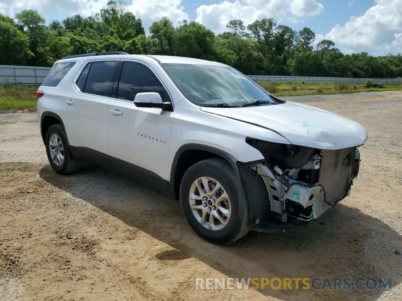 4 Photograph of a damaged car 1GNERGKW1MJ191277 CHEVROLET TRAVERSE 2021
