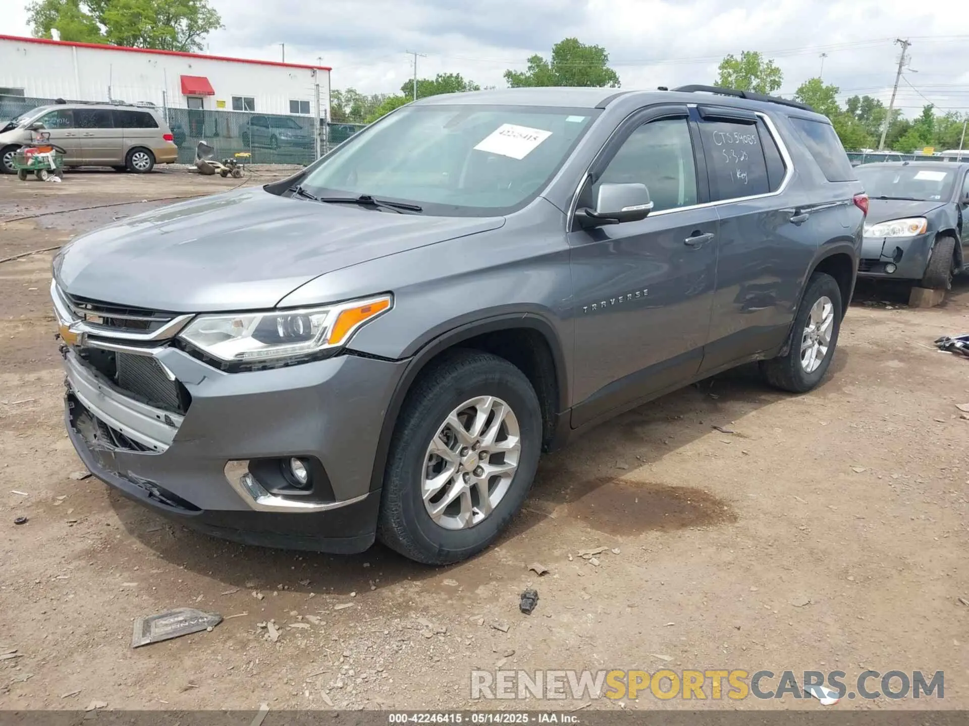 2 Photograph of a damaged car 1GNERGKW1MJ256399 CHEVROLET TRAVERSE 2021