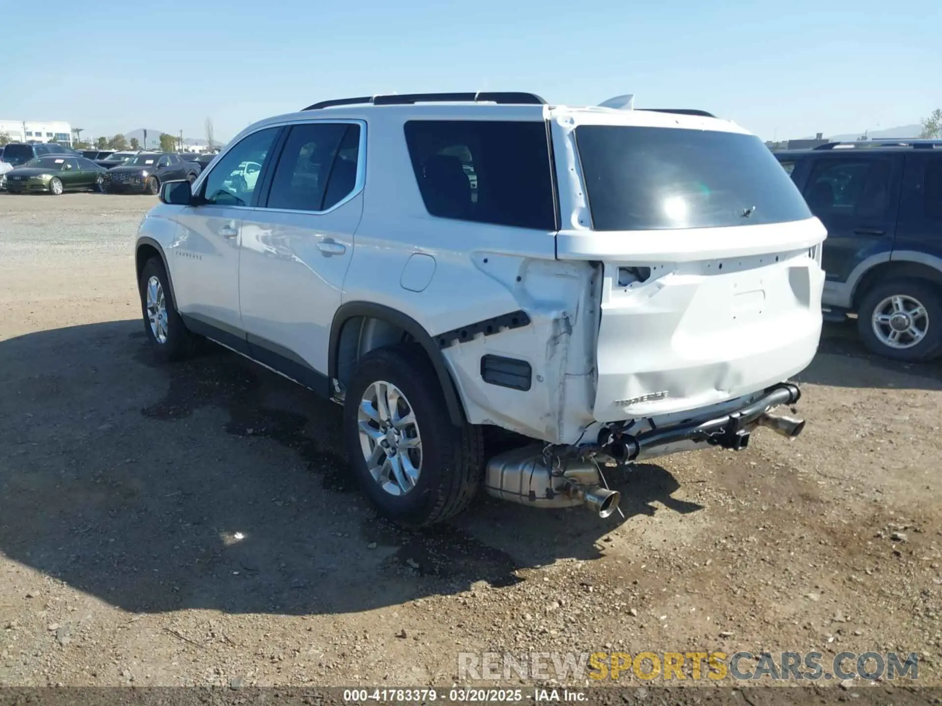 3 Photograph of a damaged car 1GNERGKW2MJ238882 CHEVROLET TRAVERSE 2021