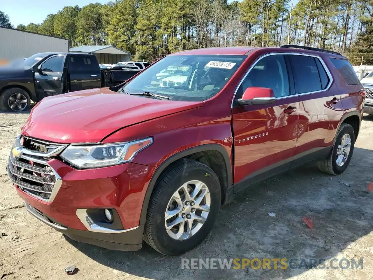 1 Photograph of a damaged car 1GNERGKW3MJ166784 CHEVROLET TRAVERSE 2021
