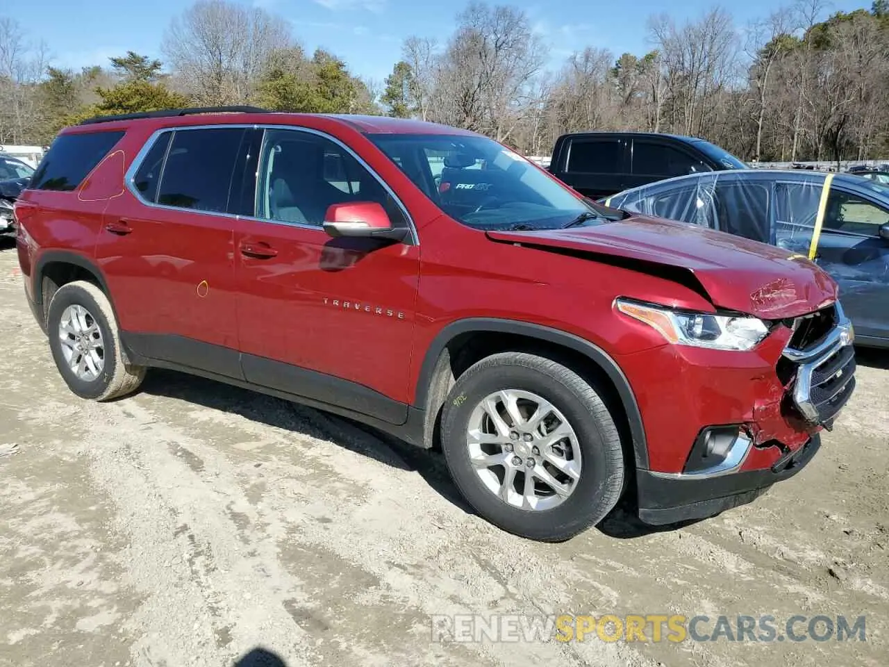 4 Photograph of a damaged car 1GNERGKW3MJ166784 CHEVROLET TRAVERSE 2021