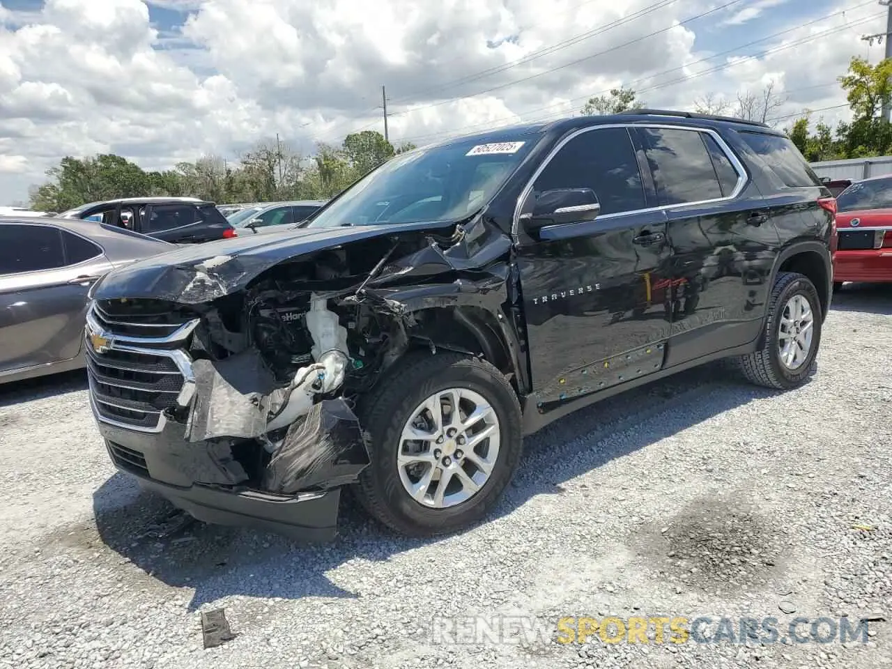 1 Photograph of a damaged car 1GNERGKW3MJ184539 CHEVROLET TRAVERSE 2021