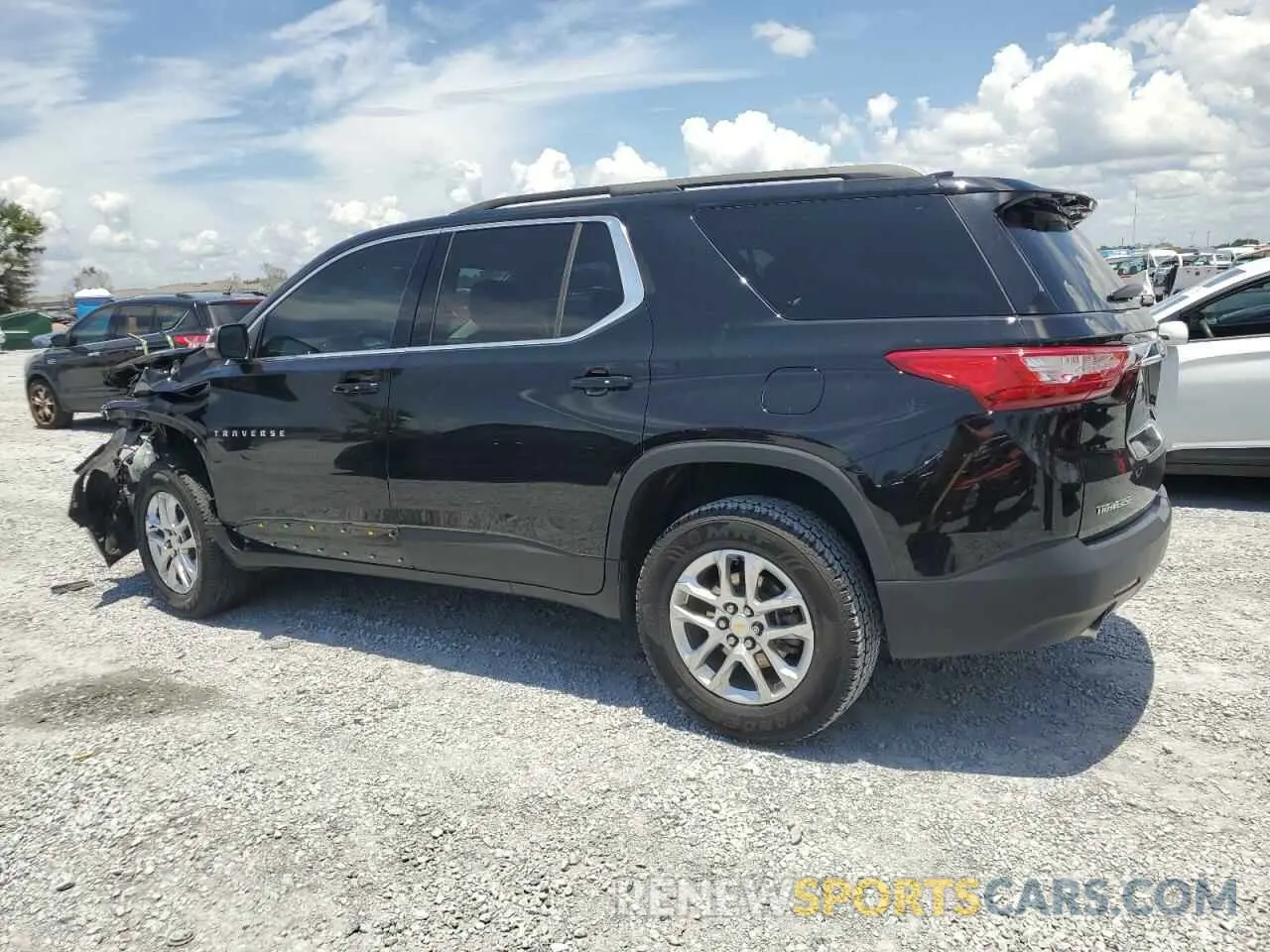 2 Photograph of a damaged car 1GNERGKW3MJ184539 CHEVROLET TRAVERSE 2021