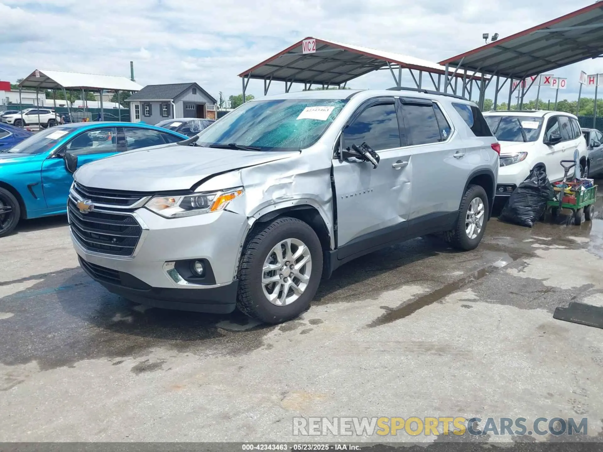 2 Photograph of a damaged car 1GNERGKW4MJ174070 CHEVROLET TRAVERSE 2021
