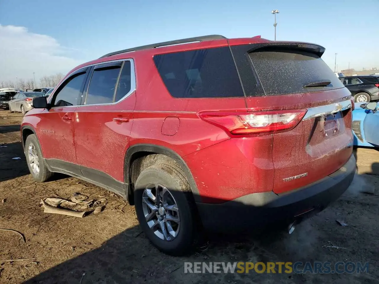2 Photograph of a damaged car 1GNERGKW4MJ234543 CHEVROLET TRAVERSE 2021