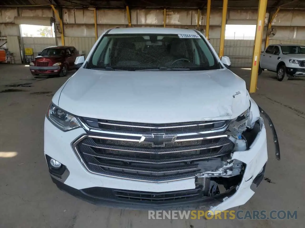 5 Photograph of a damaged car 1GNERGKW6MJ169288 CHEVROLET TRAVERSE 2021
