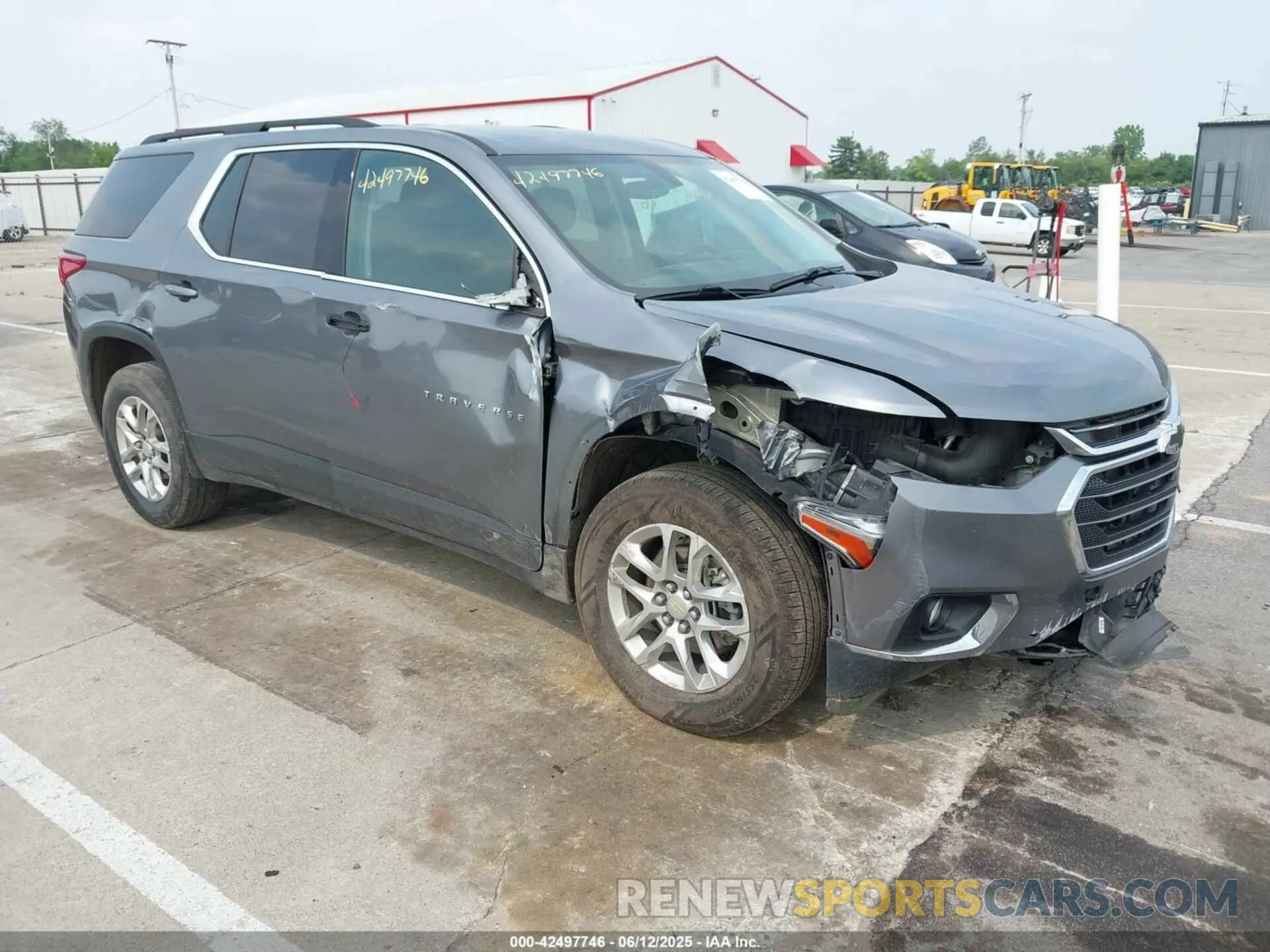 1 Photograph of a damaged car 1GNERGKW7MJ111626 CHEVROLET TRAVERSE 2021