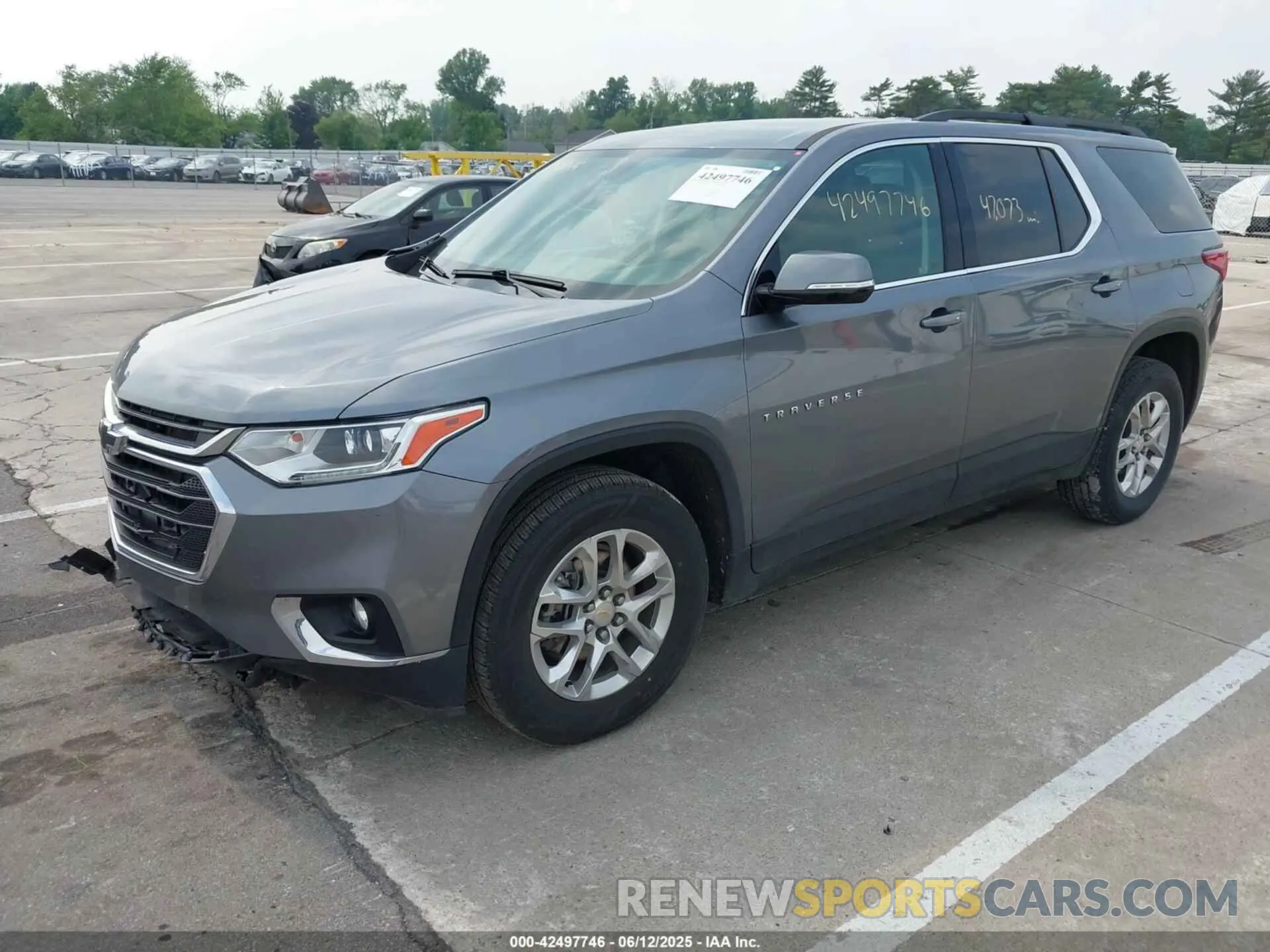 2 Photograph of a damaged car 1GNERGKW7MJ111626 CHEVROLET TRAVERSE 2021