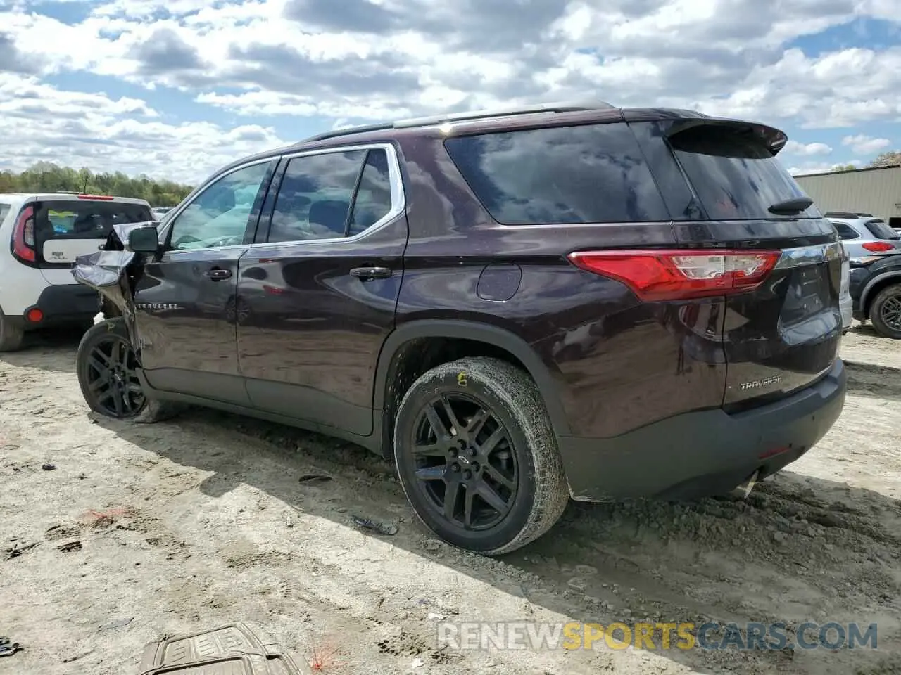 2 Photograph of a damaged car 1GNERGKW7MJ186231 CHEVROLET TRAVERSE 2021