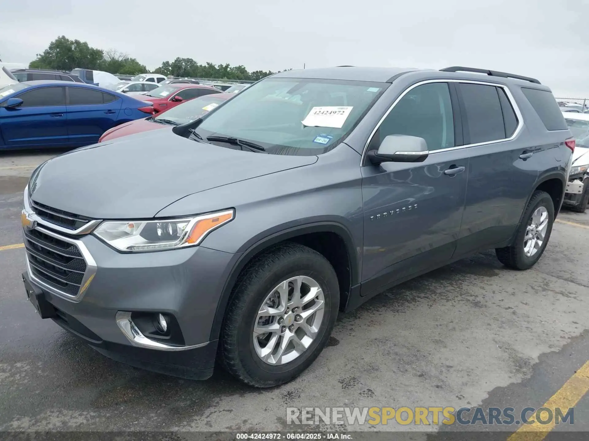 2 Photograph of a damaged car 1GNERGKW8MJ210147 CHEVROLET TRAVERSE 2021