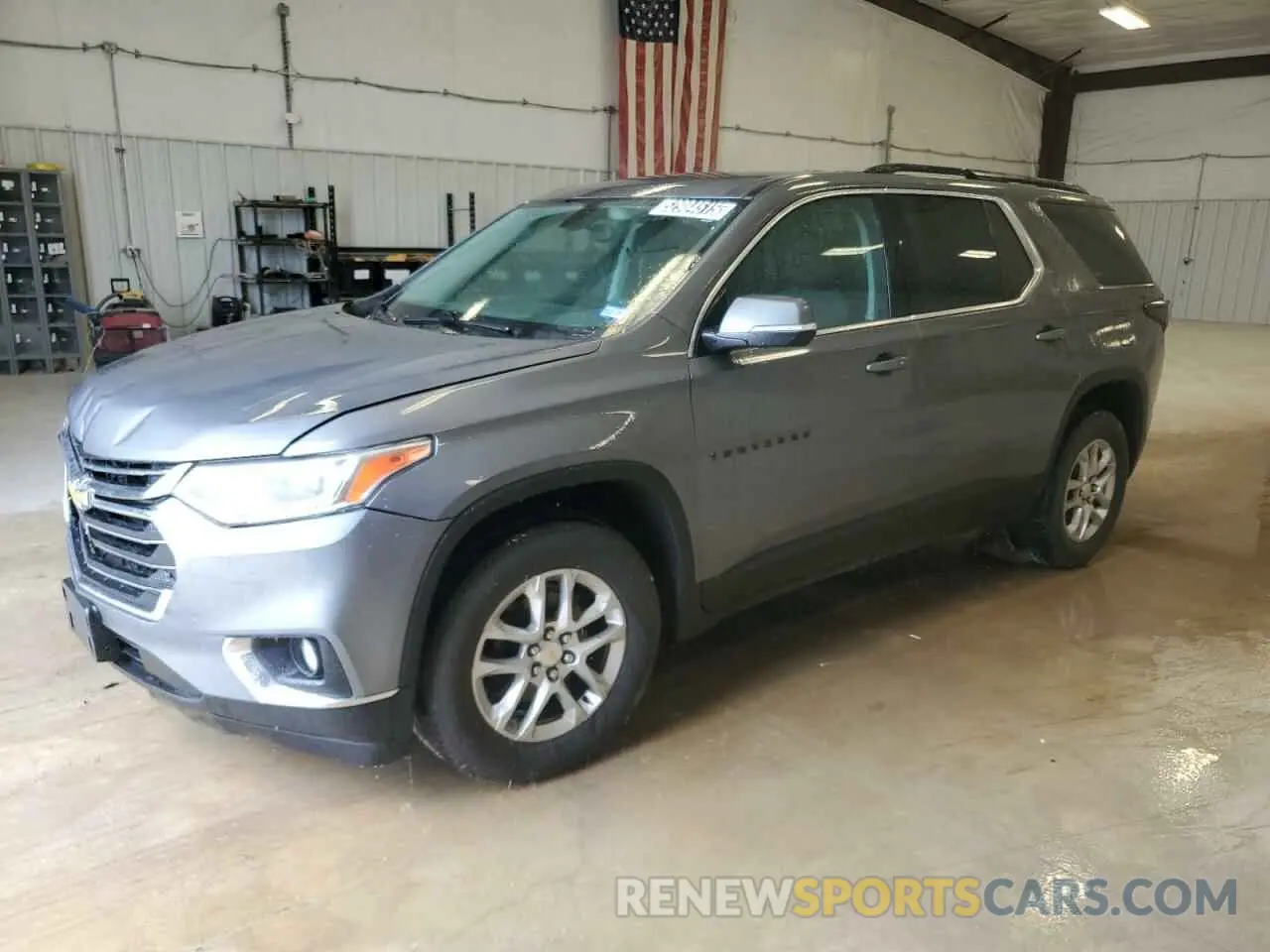 1 Photograph of a damaged car 1GNERGKW9MJ215650 CHEVROLET TRAVERSE 2021