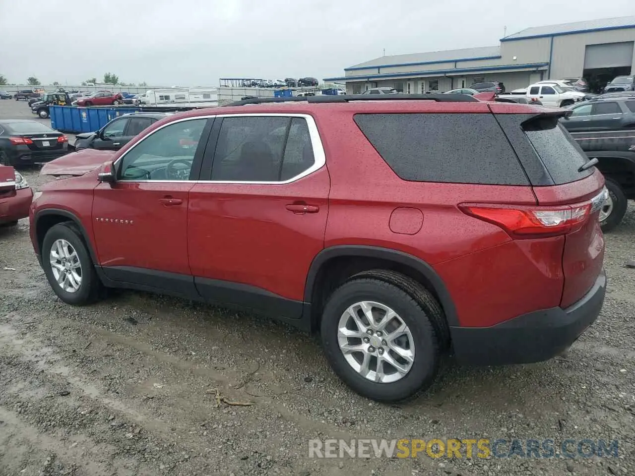 2 Photograph of a damaged car 1GNERGKW9MJ239883 CHEVROLET TRAVERSE 2021