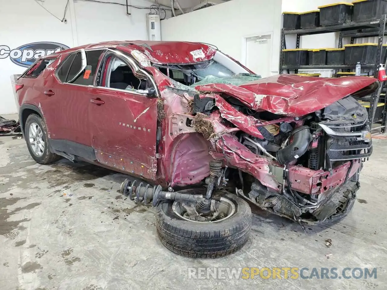 4 Photograph of a damaged car 1GNERGKWXMJ105447 CHEVROLET TRAVERSE 2021
