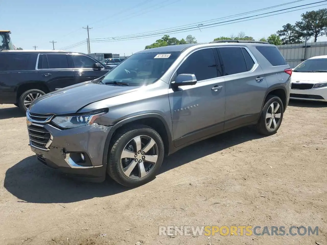 1 Photograph of a damaged car 1GNERHKW0MJ237915 CHEVROLET TRAVERSE 2021