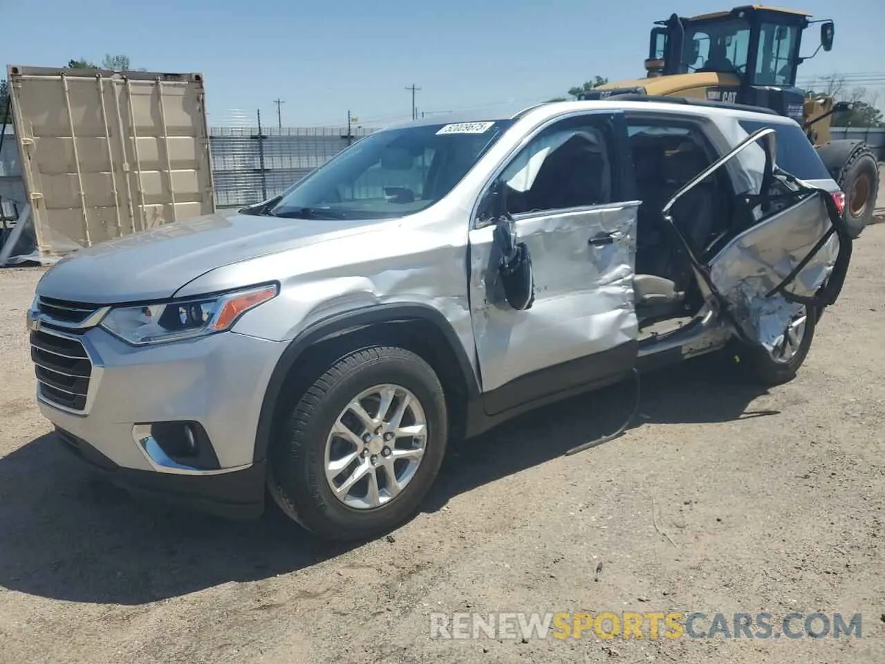 1 Photograph of a damaged car 1GNERHKW1MJ105052 CHEVROLET TRAVERSE 2021