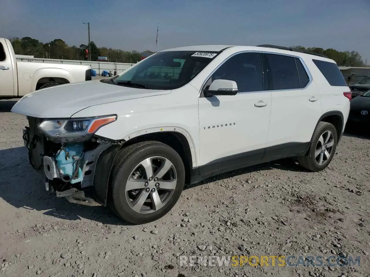 1 Photograph of a damaged car 1GNERHKW2MJ267014 CHEVROLET TRAVERSE 2021