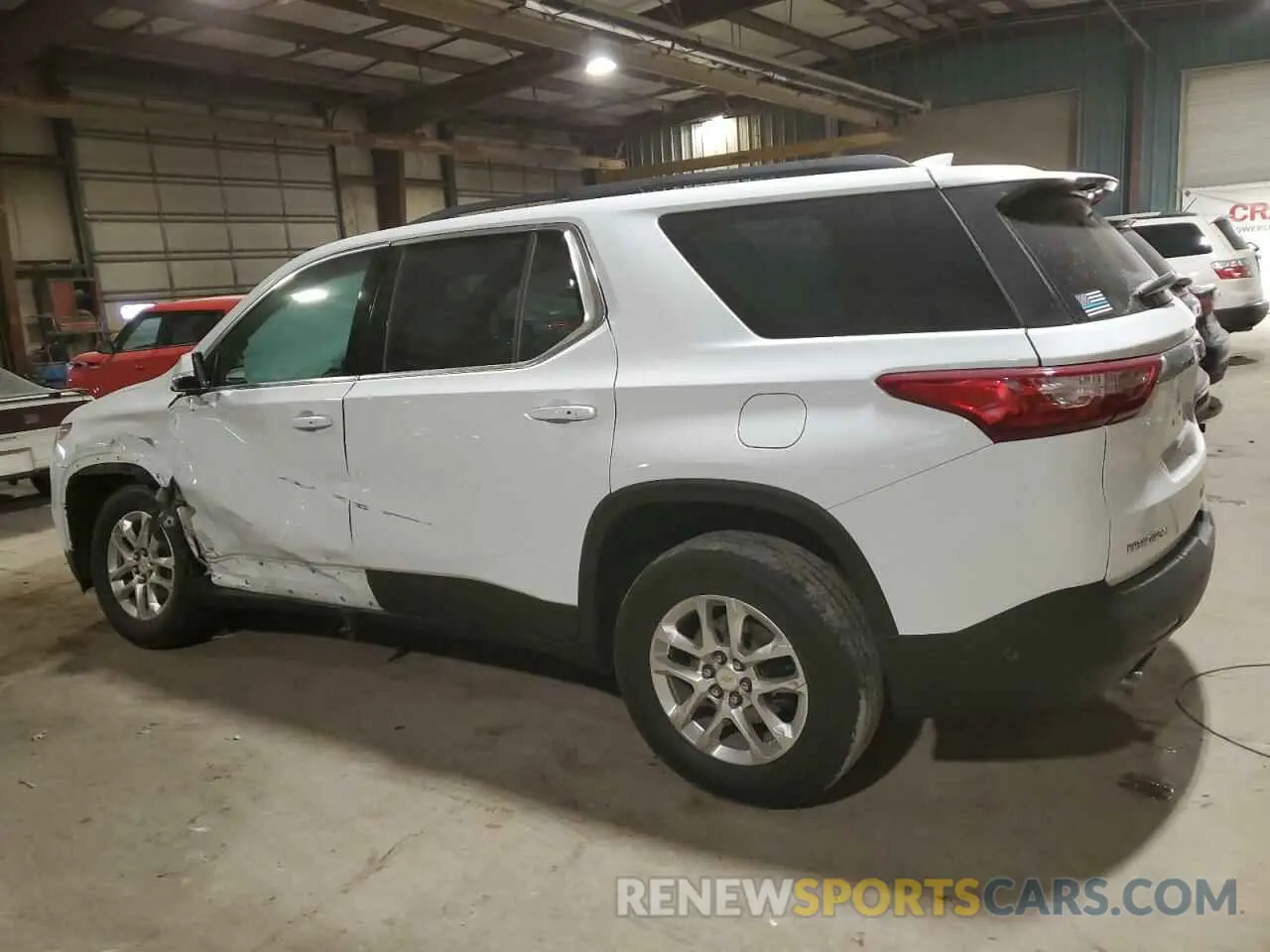 2 Photograph of a damaged car 1GNERHKW4MJ106244 CHEVROLET TRAVERSE 2021