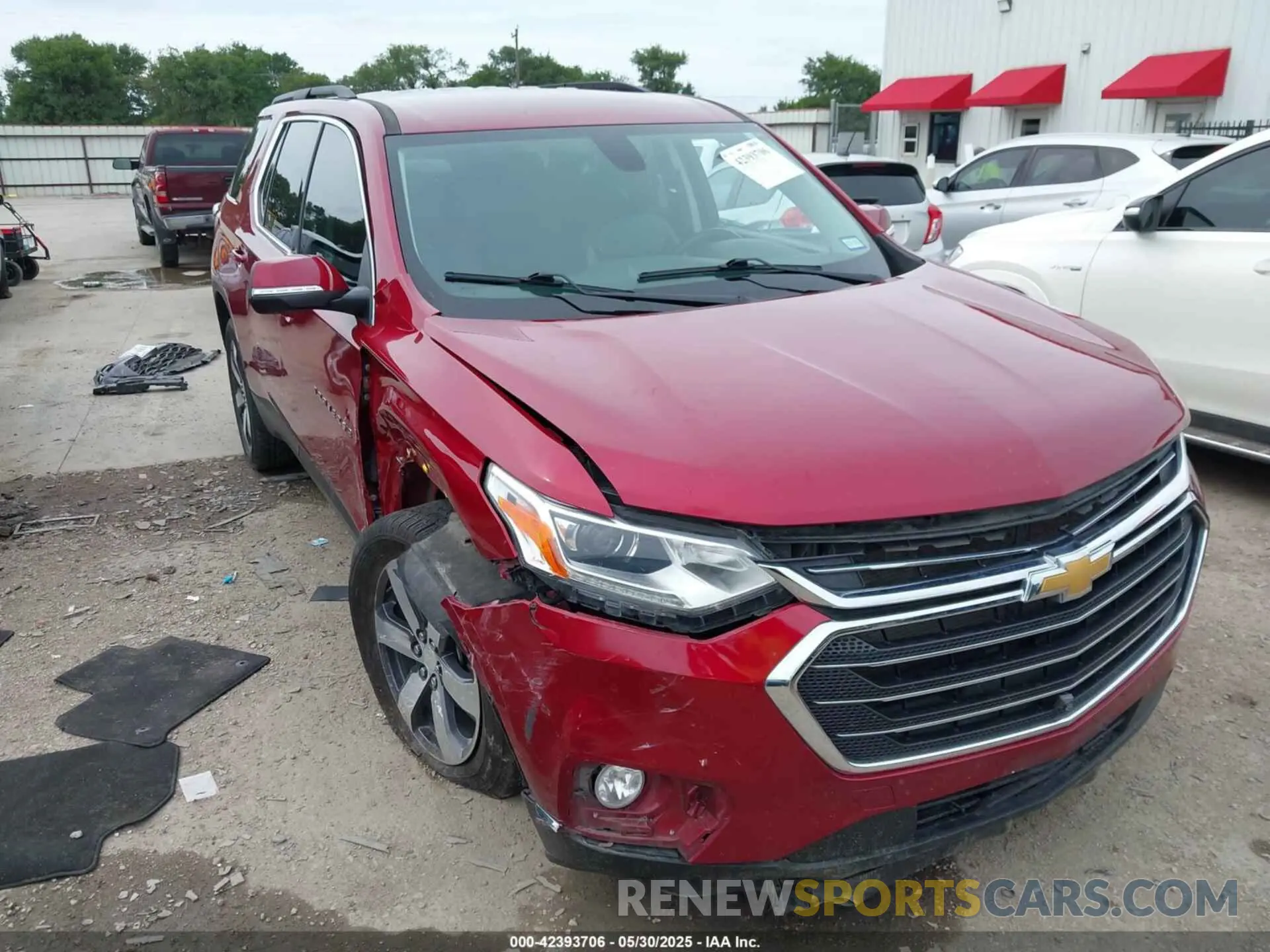 1 Photograph of a damaged car 1GNERHKW4MJ132343 CHEVROLET TRAVERSE 2021