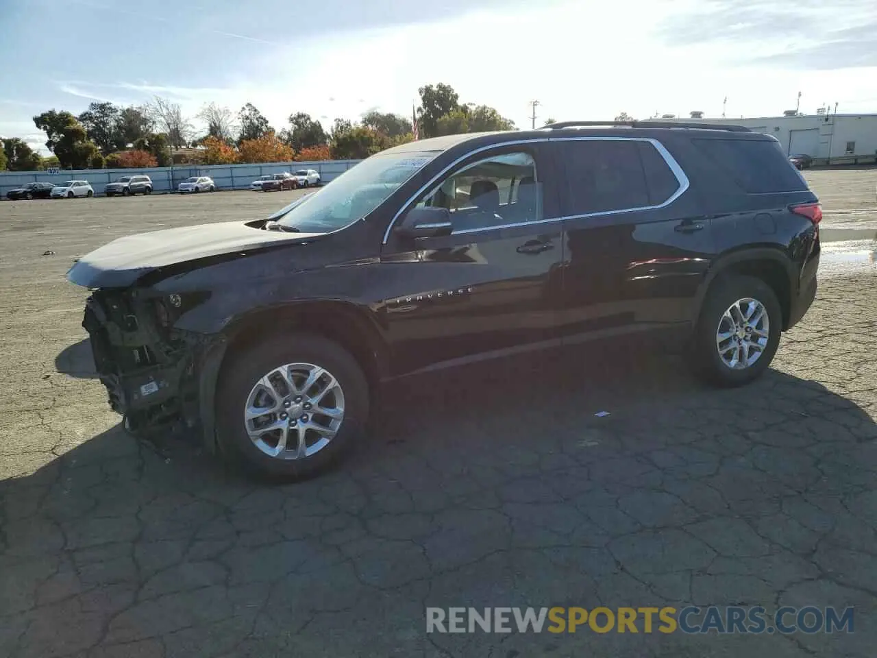 1 Photograph of a damaged car 1GNERHKW4MJ270867 CHEVROLET TRAVERSE 2021