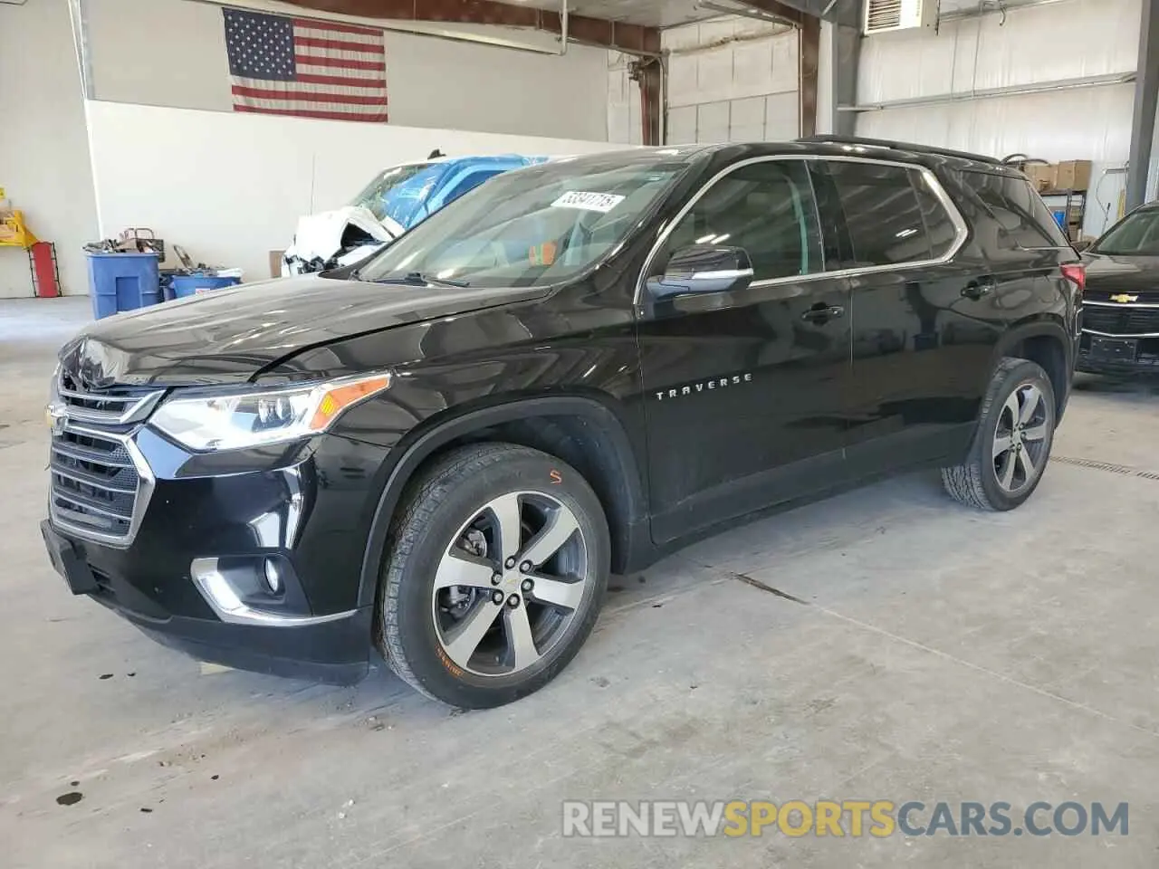 1 Photograph of a damaged car 1GNERHKW5MJ186895 CHEVROLET TRAVERSE 2021