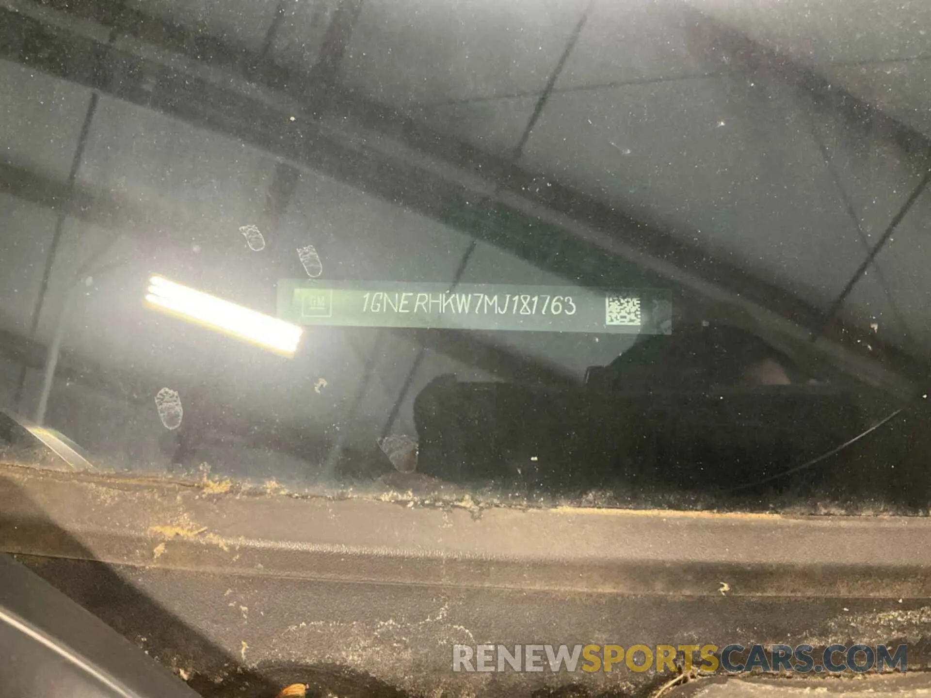 1 Photograph of a damaged car 1GNERHKW7MJ181763 CHEVROLET TRAVERSE 2021