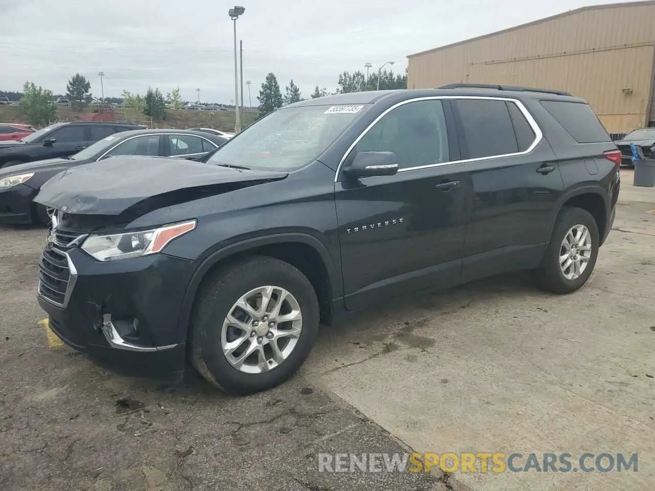 1 Photograph of a damaged car 1GNERHKW8MJ216911 CHEVROLET TRAVERSE 2021