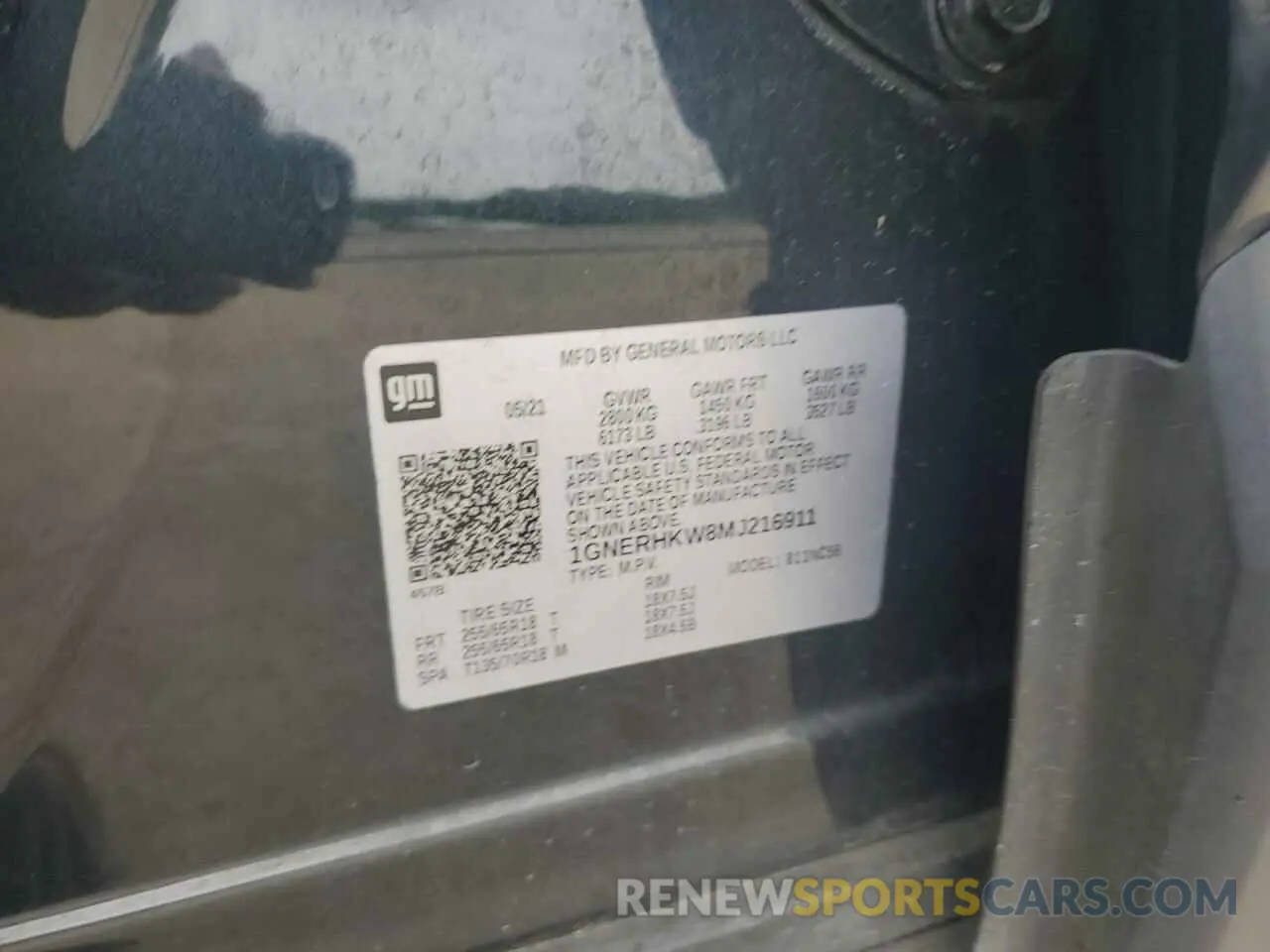 12 Photograph of a damaged car 1GNERHKW8MJ216911 CHEVROLET TRAVERSE 2021