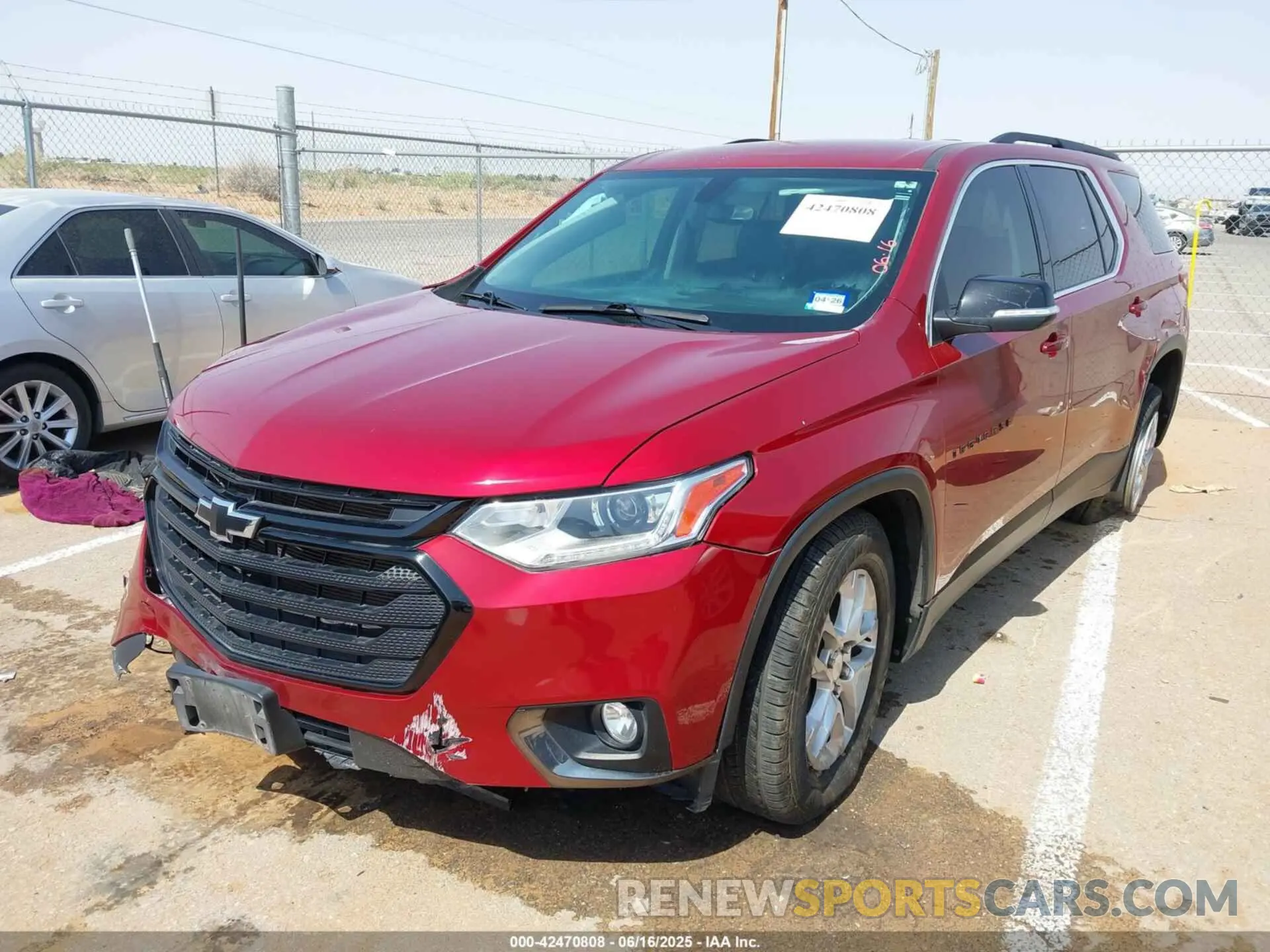 2 Photograph of a damaged car 1GNERHKW9MJ117918 CHEVROLET TRAVERSE 2021