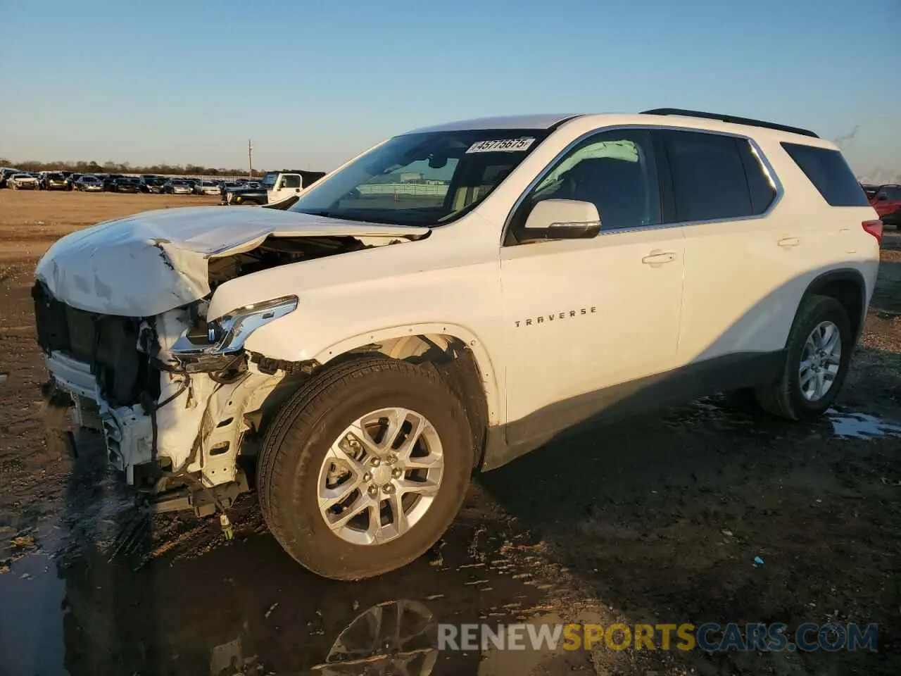 1 Photograph of a damaged car 1GNERHKWXMJ148319 CHEVROLET TRAVERSE 2021