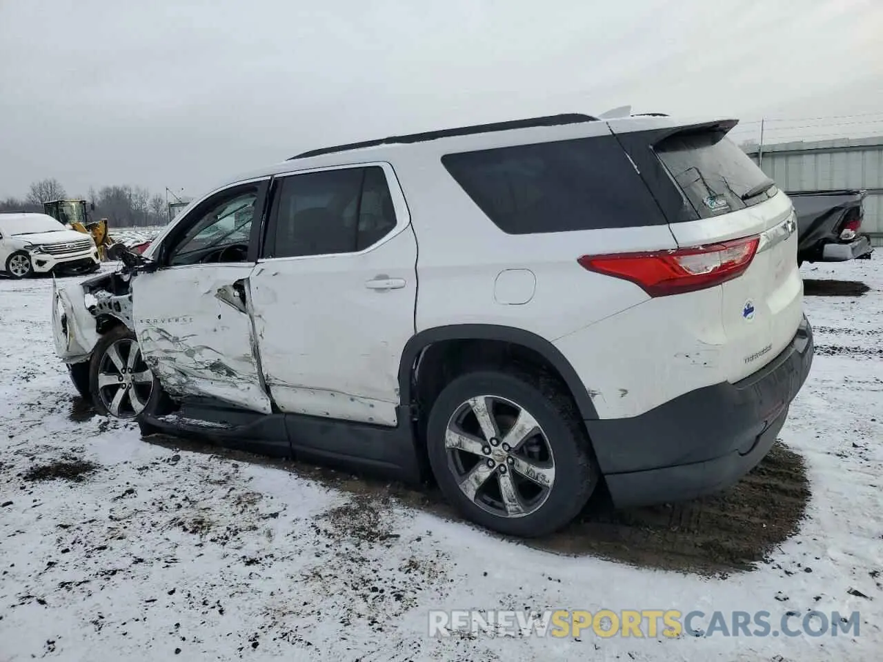 2 Photograph of a damaged car 1GNERHKWXMJ252163 CHEVROLET TRAVERSE 2021