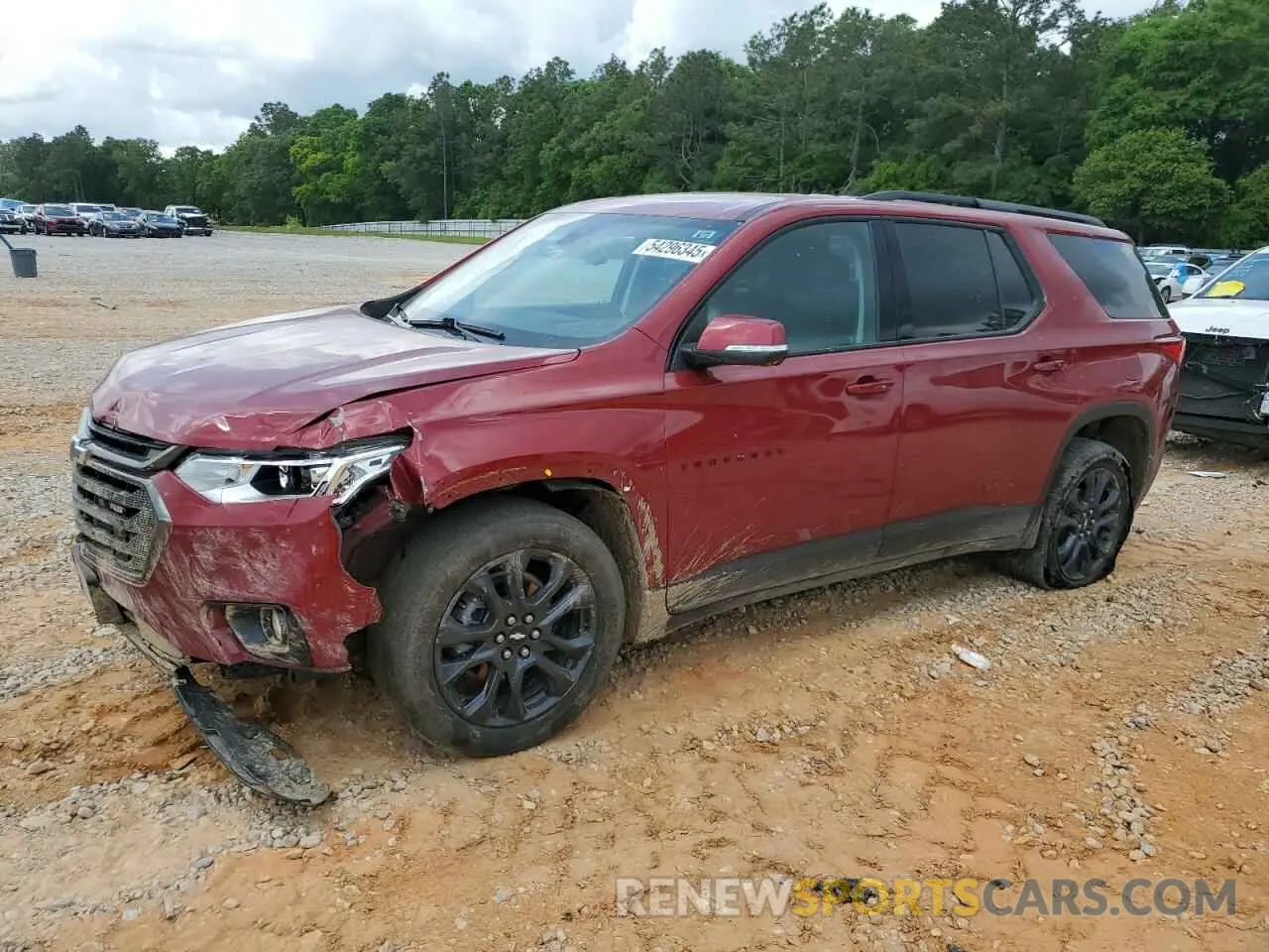 1 Photograph of a damaged car 1GNERJKW3MJ145379 CHEVROLET TRAVERSE 2021