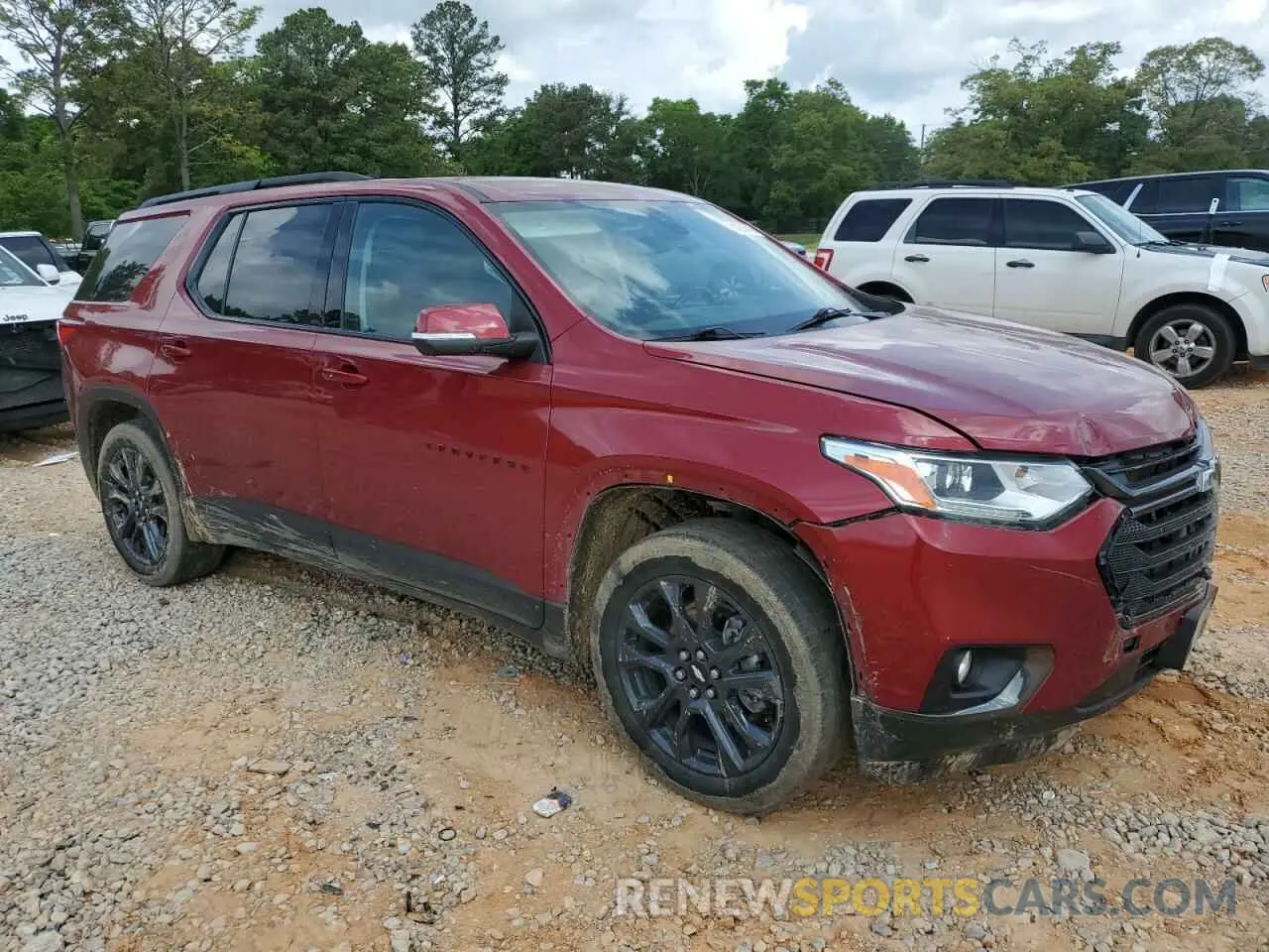 4 Photograph of a damaged car 1GNERJKW3MJ145379 CHEVROLET TRAVERSE 2021