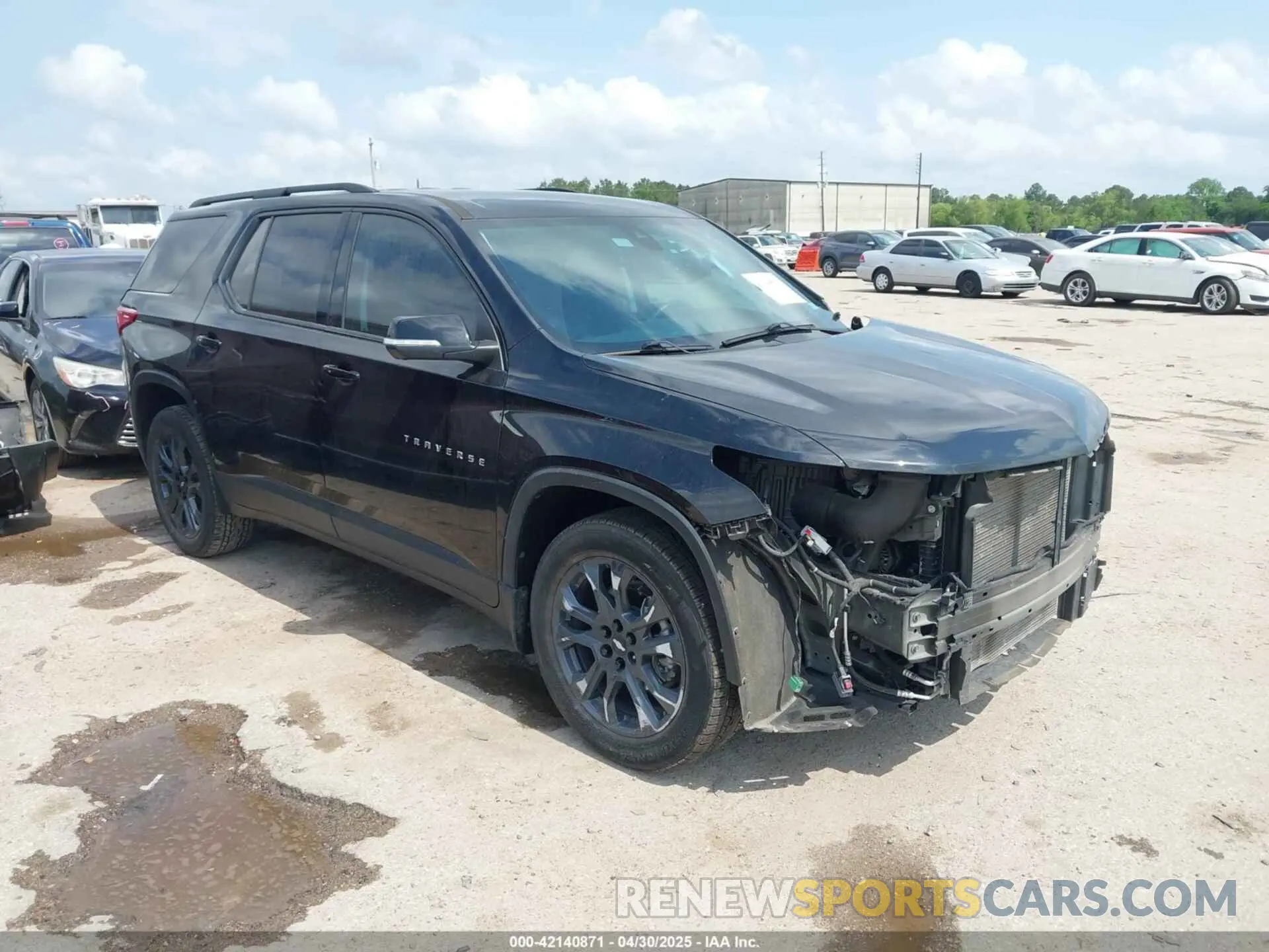 1 Photograph of a damaged car 1GNERJKW9MJ255465 CHEVROLET TRAVERSE 2021