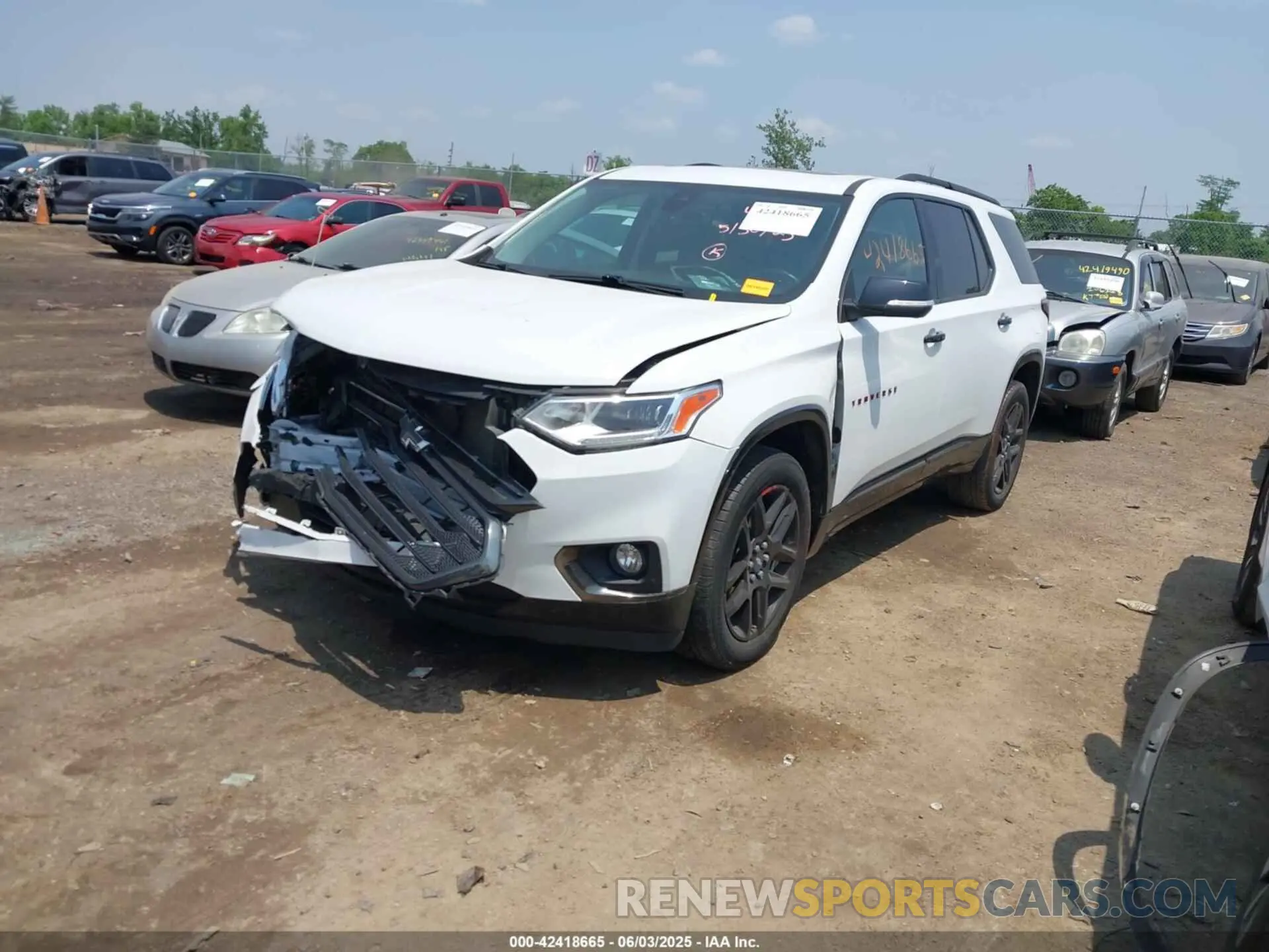 2 Photograph of a damaged car 1GNERKKW9MJ224531 CHEVROLET TRAVERSE 2021