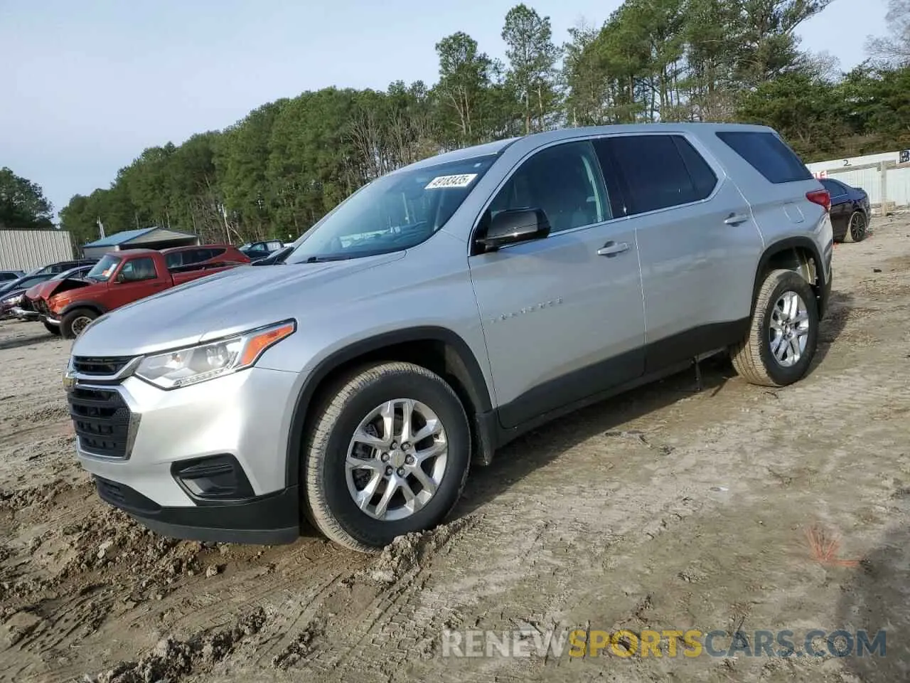 1 Photograph of a damaged car 1GNEVFKW3MJ104372 CHEVROLET TRAVERSE 2021