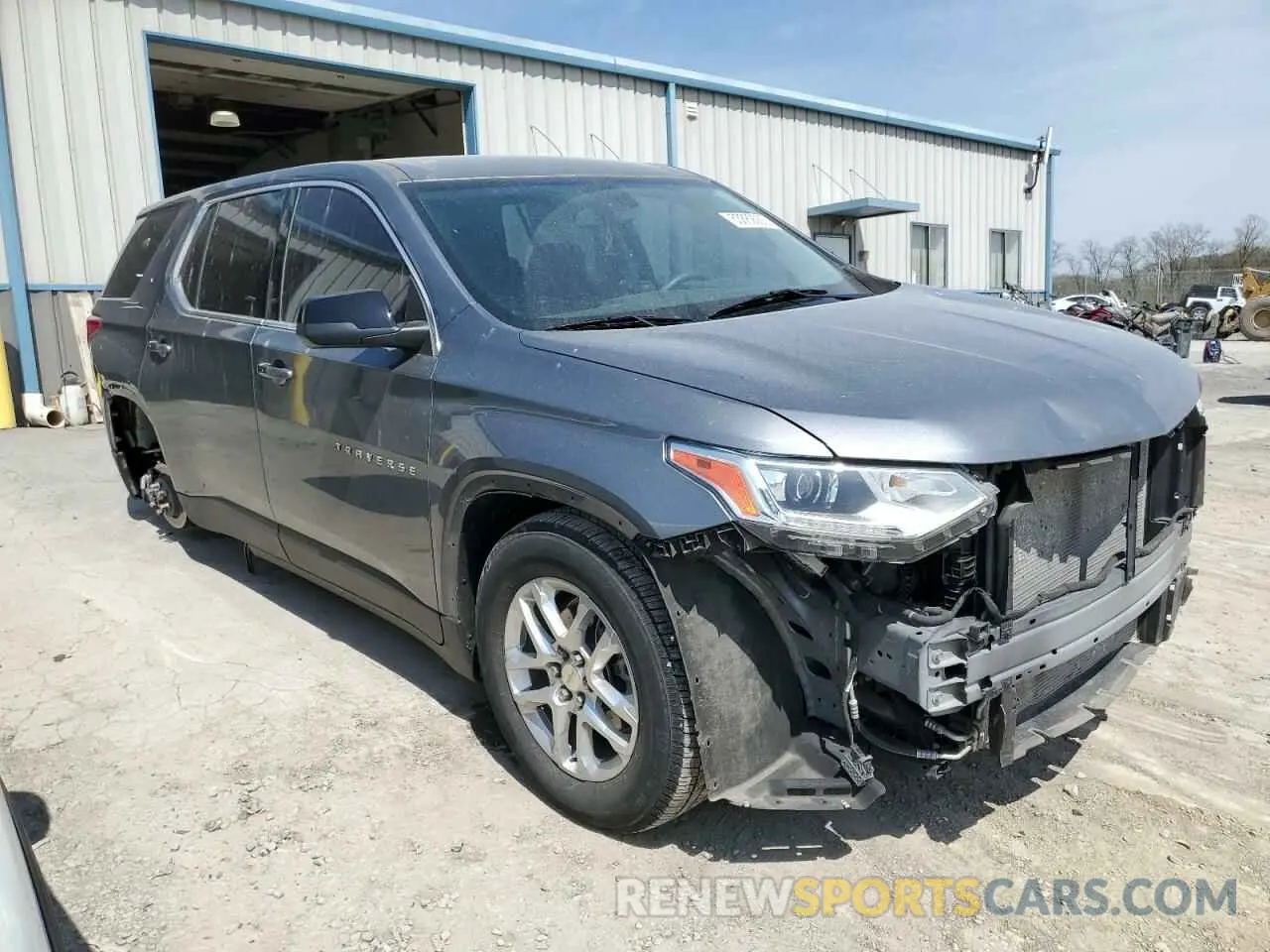 4 Photograph of a damaged car 1GNEVFKW4MJ140099 CHEVROLET TRAVERSE 2021