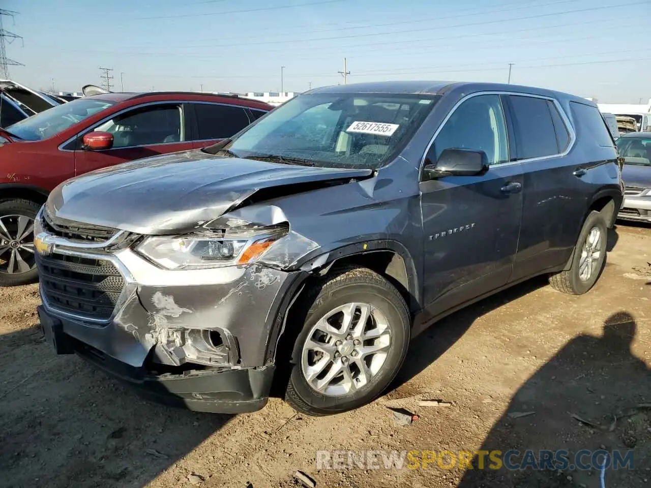 1 Photograph of a damaged car 1GNEVFKW8MJ109275 CHEVROLET TRAVERSE 2021