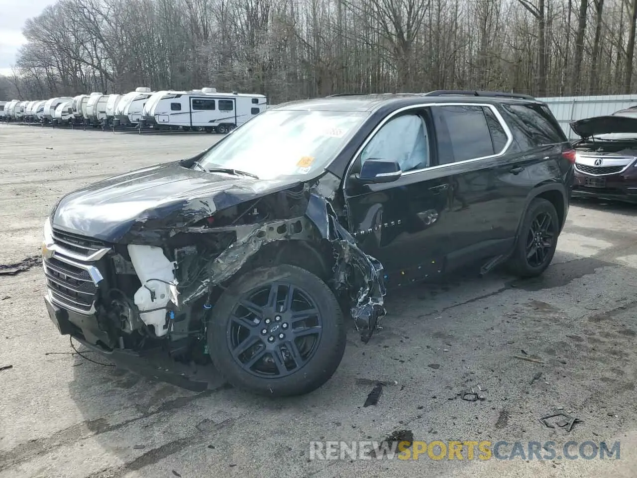 1 Photograph of a damaged car 1GNEVGKW1MJ170294 CHEVROLET TRAVERSE 2021