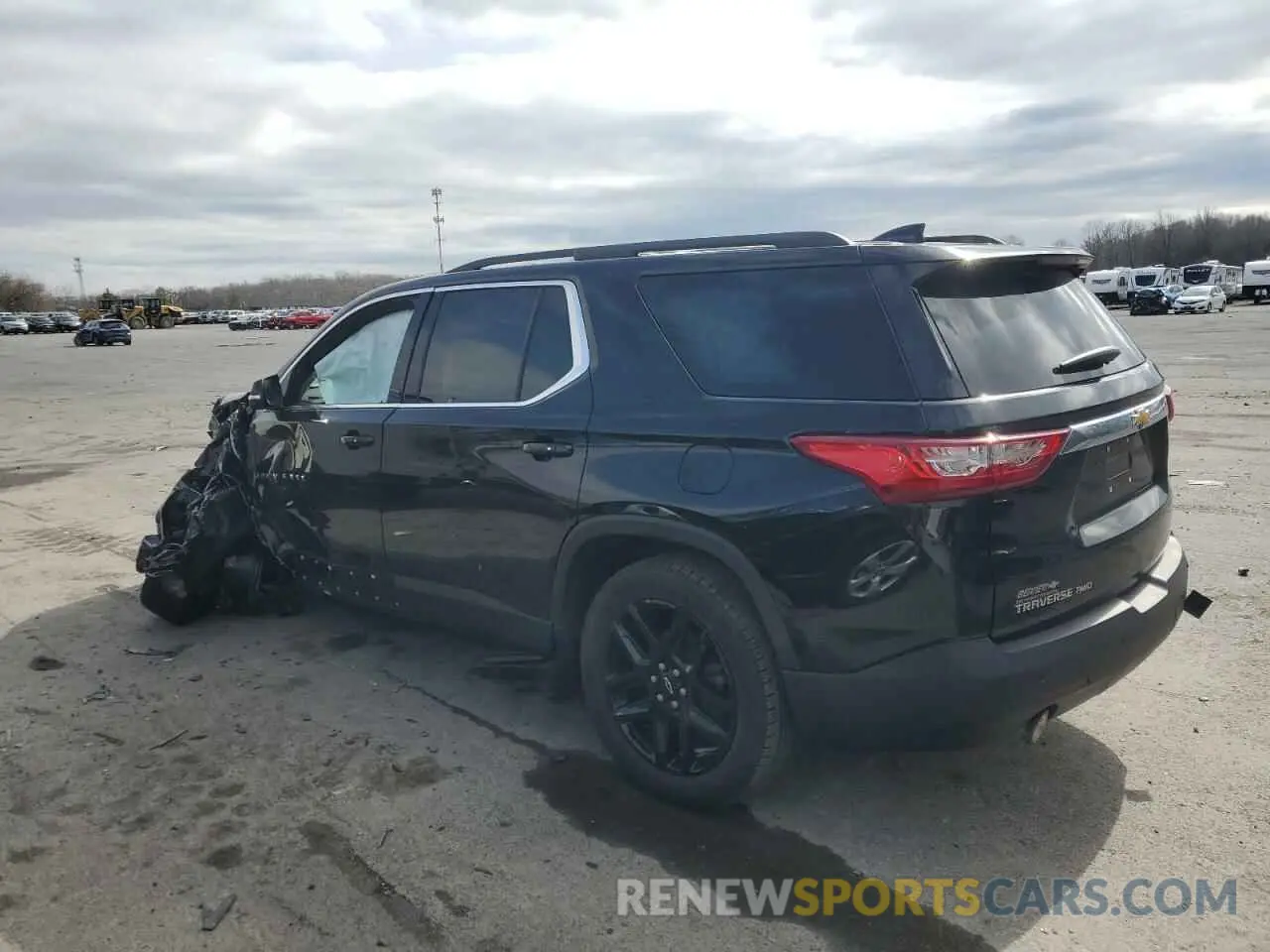 2 Photograph of a damaged car 1GNEVGKW1MJ170294 CHEVROLET TRAVERSE 2021