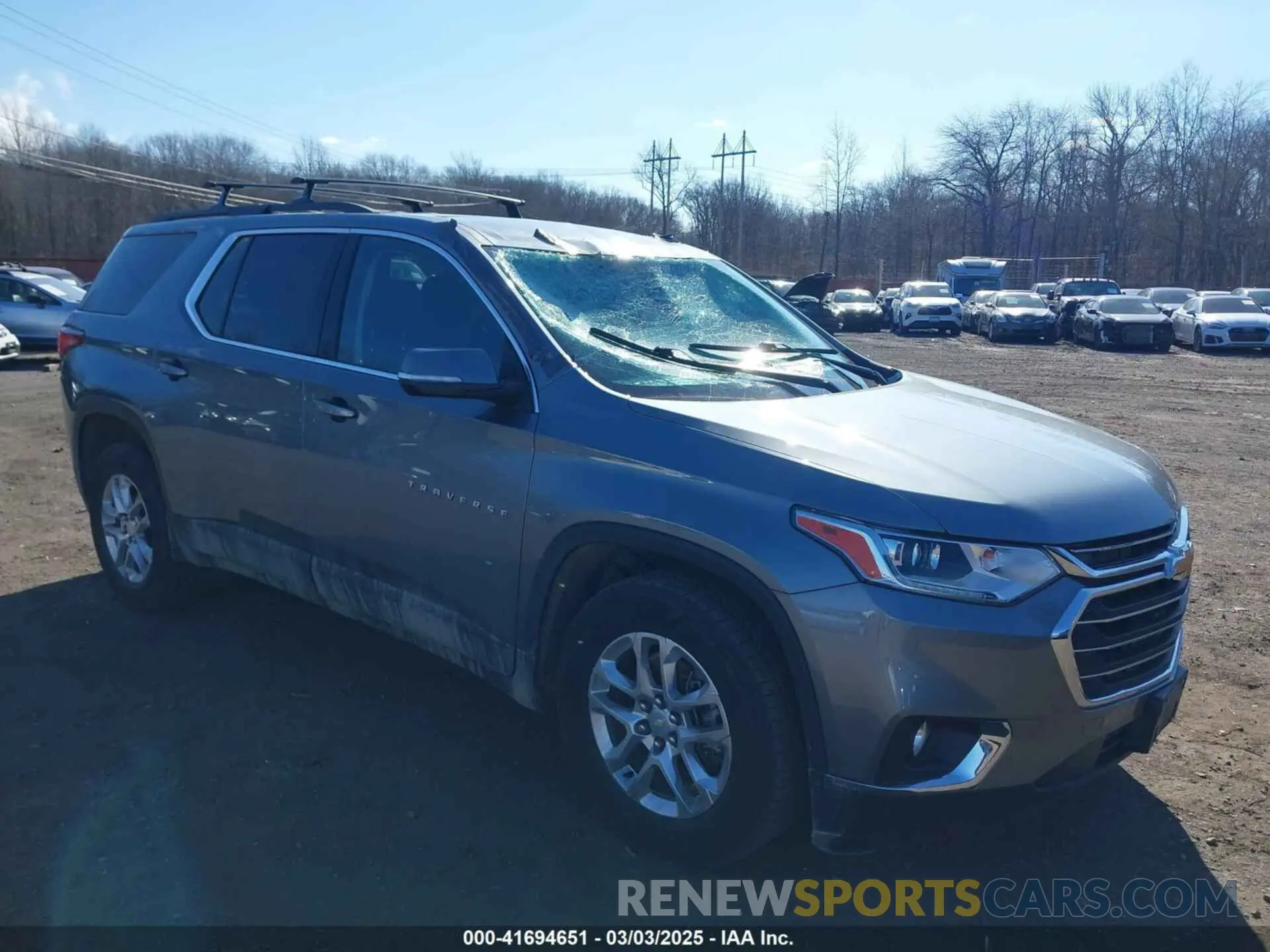 1 Photograph of a damaged car 1GNEVGKW2MJ146411 CHEVROLET TRAVERSE 2021